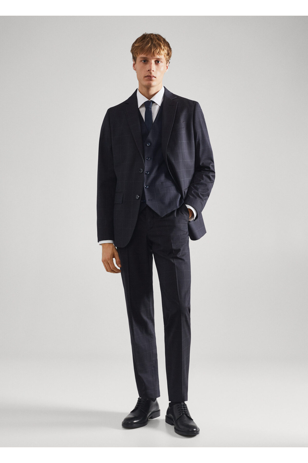 ژاکت مردانه آبی منگو | 47001176 اورجینال - تصویر 7