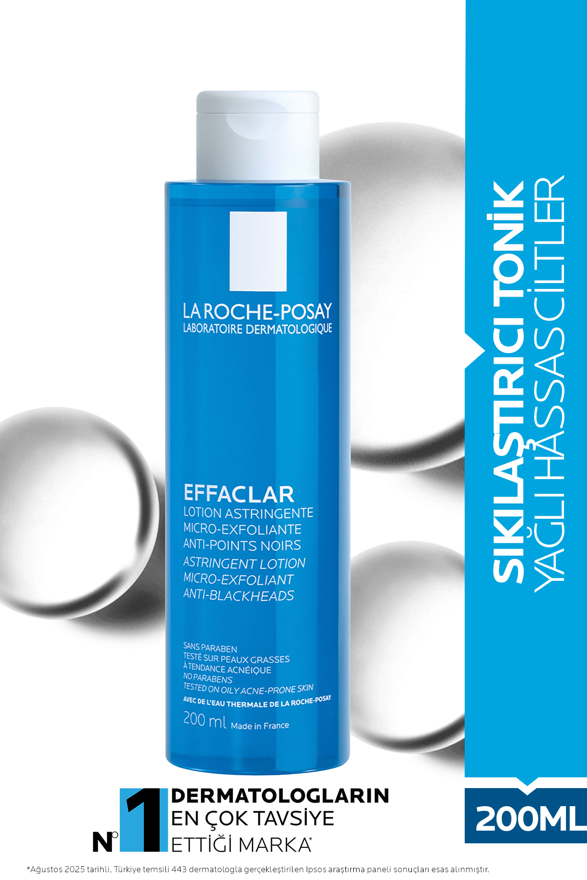 La Roche Posay Effaclar Yağlı Ve Akneye Eğilimli Ciltler İçin Salisilik Asit İçeren Tonik 200 ml