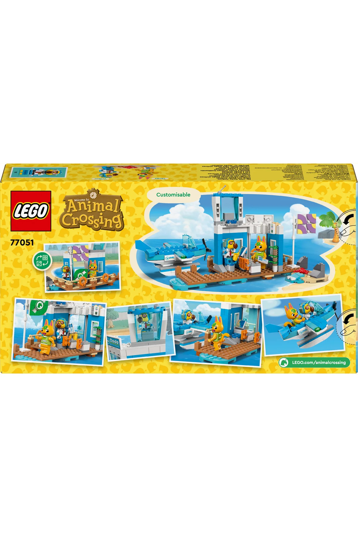 ® Animal Crossing ™ پرواز با هواپیمایی دودو ۷۷۰۵۱ – مجموعه ساختنی اسباب‌بازی برای کودکان ۷+ (۲۹۲ قطعه)