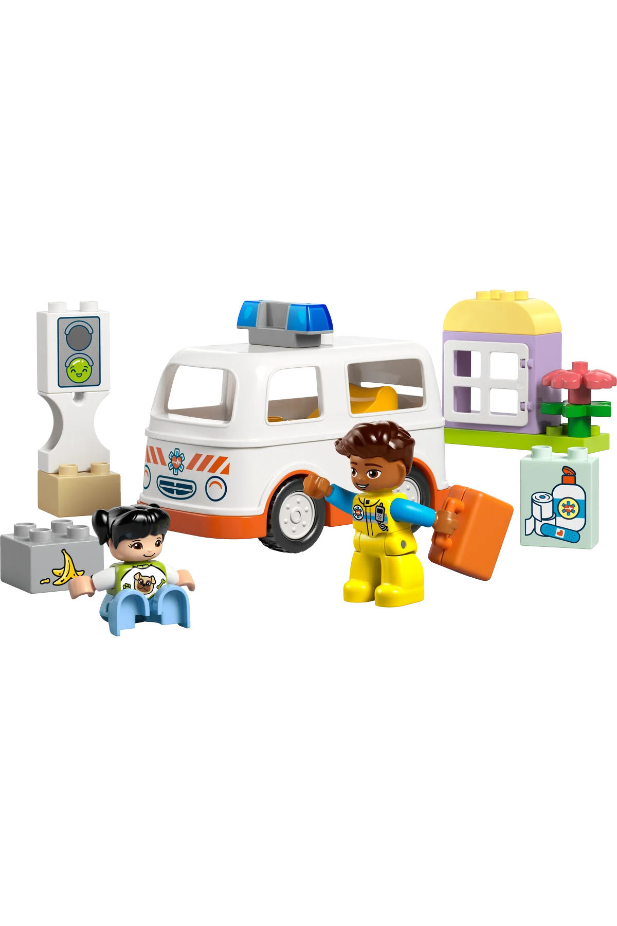 LEGO ® Duplo ® Sanitka a řidič 10447 - Stavebnice pro batolata od 2 let (19 dílků)