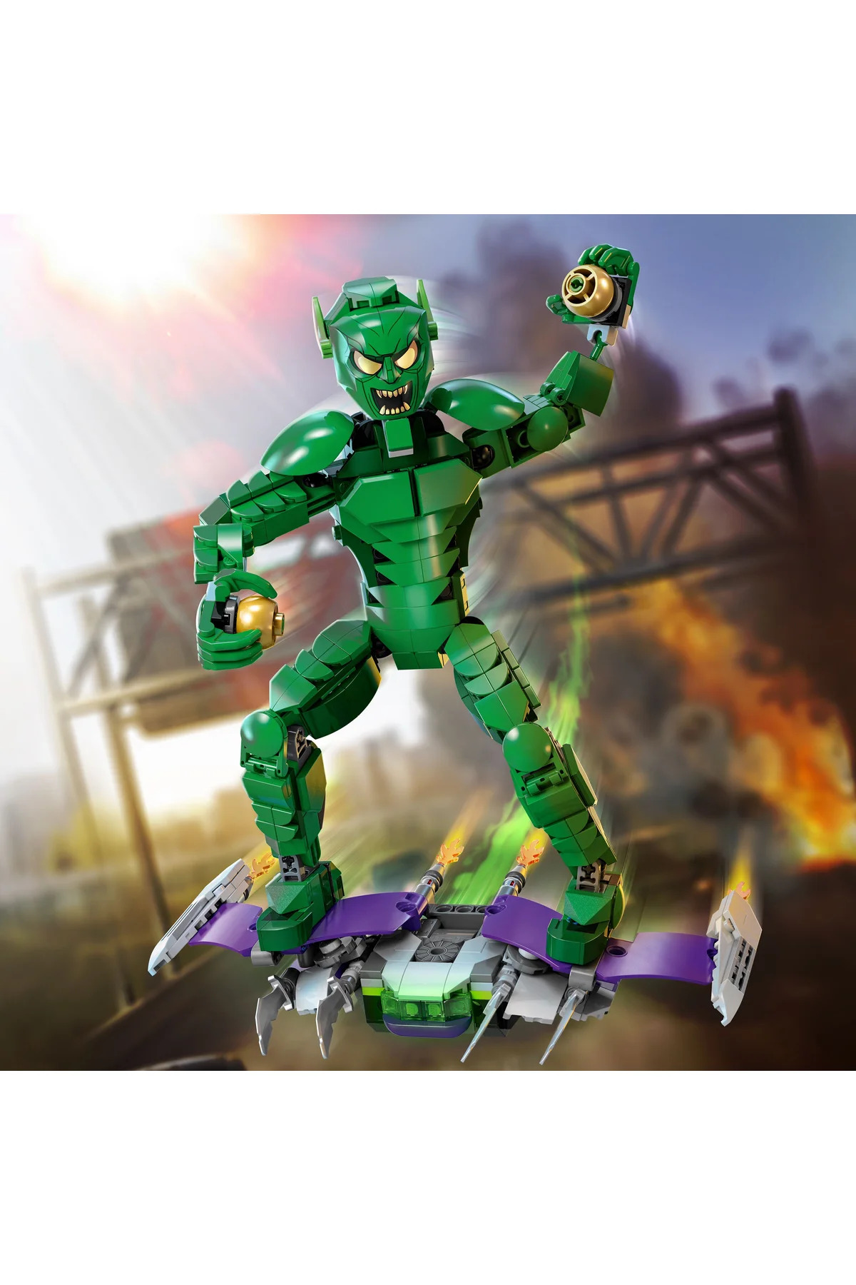 ® مارول گرین گابلین ۷۶۲۸۴ مجموعه ساختنی خلاقانه برای کودکان ۸ سال به بالا (۴۷۱ قطعه)