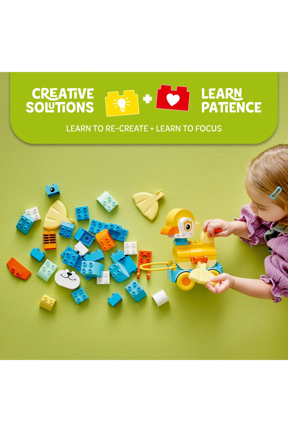 ® Duplo ® شهر ۳ در ۱ حیوانات چرخ‌دار ۱۰۴۴۸ – مجموعه ساختنی اسباب‌بازی آموزشی ۲+ (۵۸ قطعه)