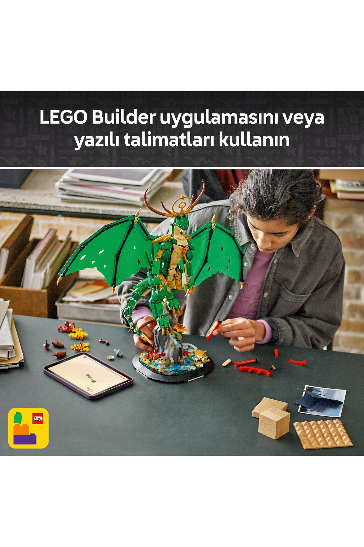 ® نینجاگو ® اژدهای نگهبان ۷۱۸۴۷ – مجموعه ساختنی خلاقانه اسباب‌بازی برای کودکان ۱۴+ (۱۶۵۰ قطعه)