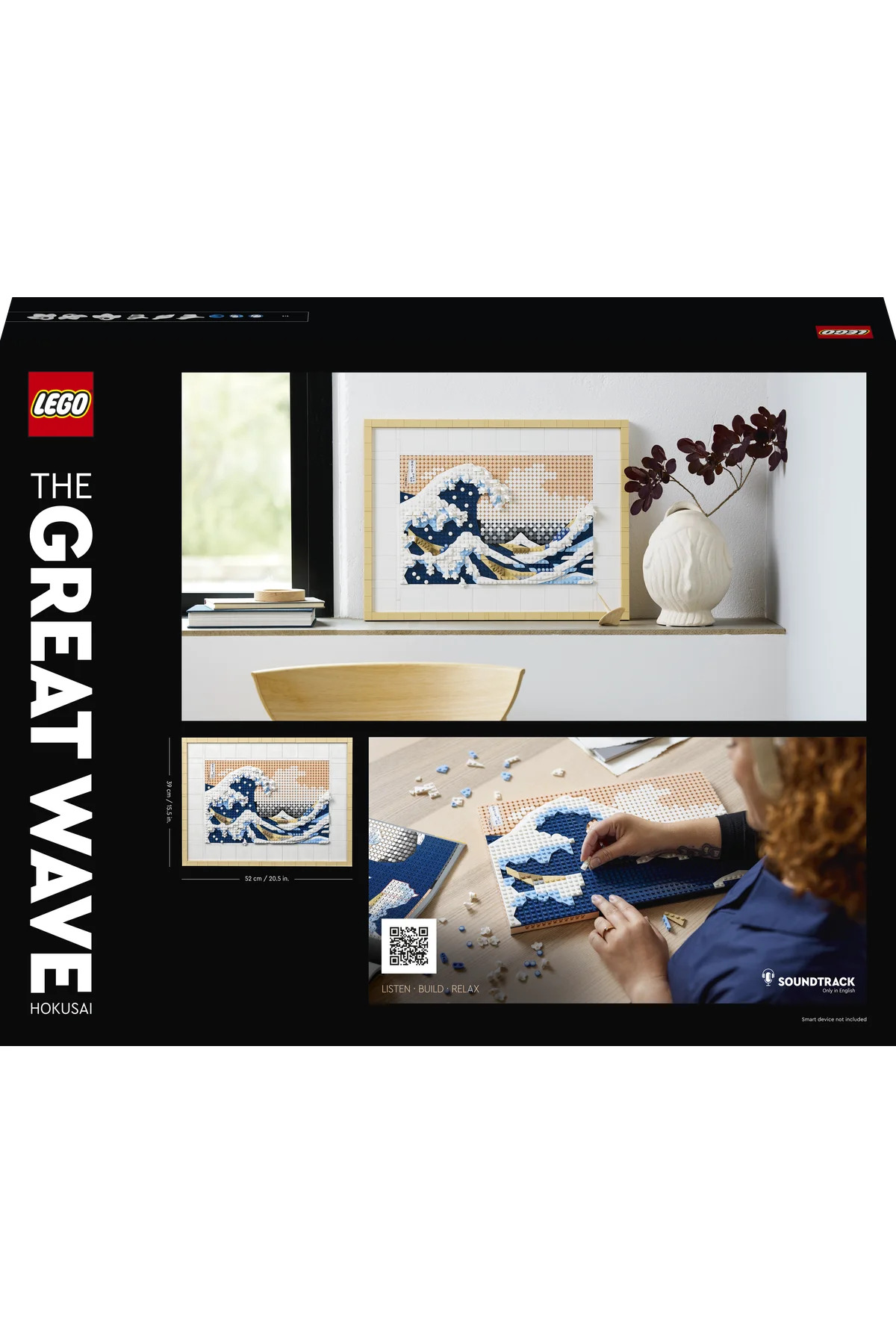 ® آرت هوکوسای موج بزرگ 31208 – کیت ساخت نقاشی ژاپنی برای بزرگسالان (۱۸۱۰ قطعه)