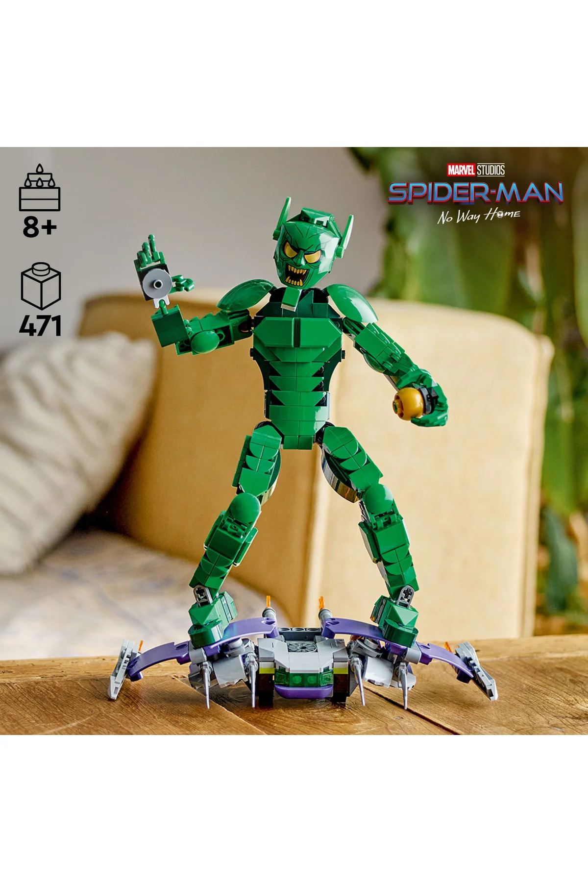 ® مارول گرین گابلین ۷۶۲۸۴ مجموعه ساختنی خلاقانه برای کودکان ۸ سال به بالا (۴۷۱ قطعه)