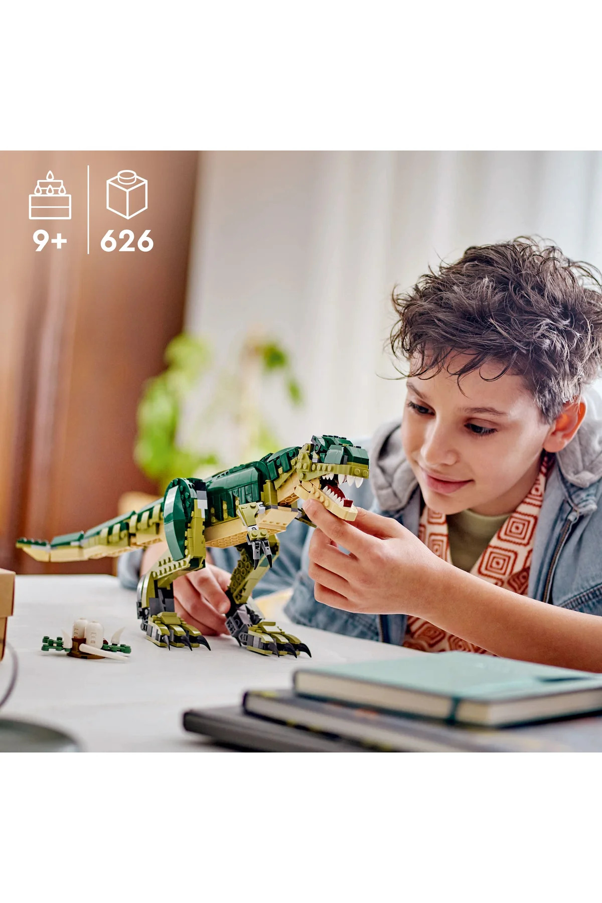 ® کریتور فیگور ۳ در ۱ تی. رکس ۳۱۱۵۱، مجموعه ساختنی برای کودکان ۹ سال به بالا (۶۲۶ قطعه)