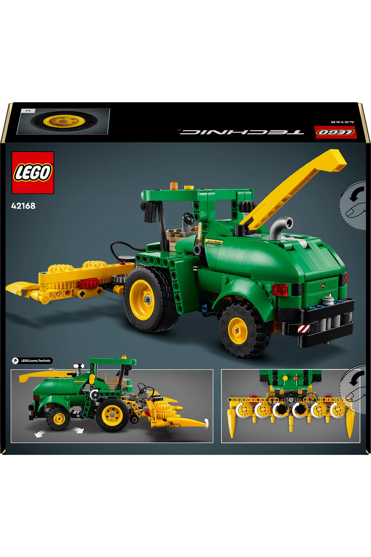 ® تکنیک جان دیر ۹۷۰۰ دروگر علوفه ۴۲۱۶۸ - مجموعه ساخت مدل اسباب‌بازی خلاقانه ۹+ (۵۵۹P)