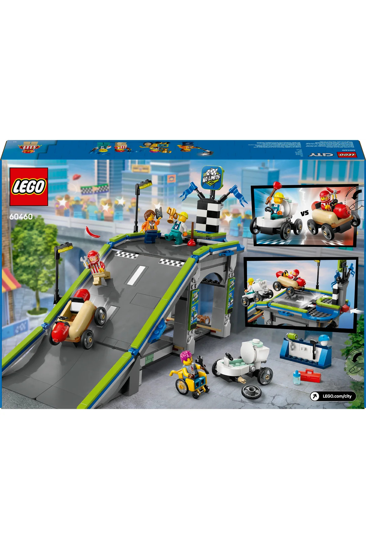 ® سیتی نو لیمیتس: مجموعه ساختنی مسیر رمپ مسابقه اتومبیل ۶۰۴۶۰ برای کودکان بالای ۶ سال (۴۳۶ قطعه)