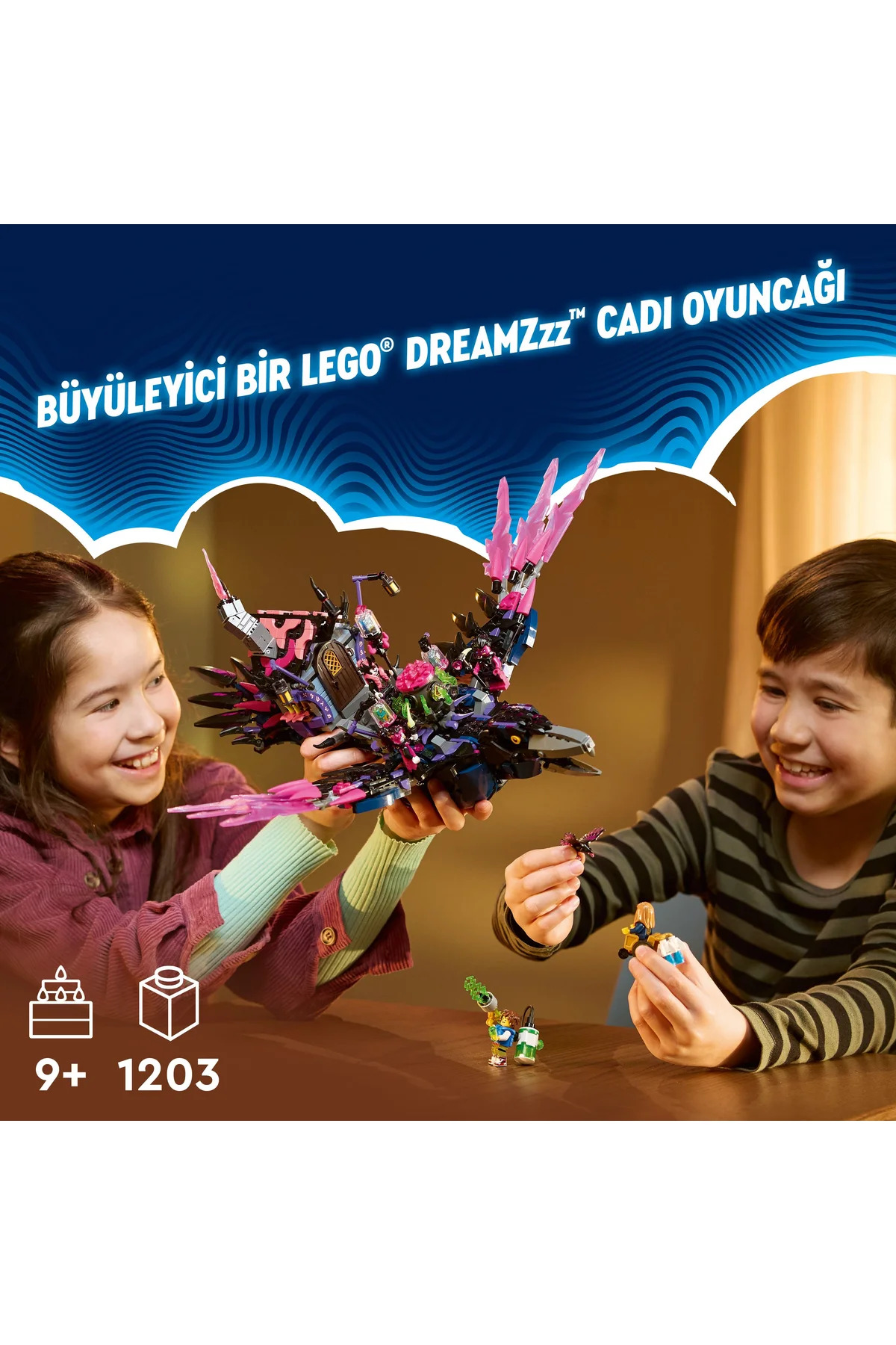 ® Dreamzzz ™ Never Witch’s Midnight Raven 71478 – مجموعه ساختنی اسباب‌بازی خلاقانه برای سنین ۹ سال به بالا (۱۲۰۳ قطعه)