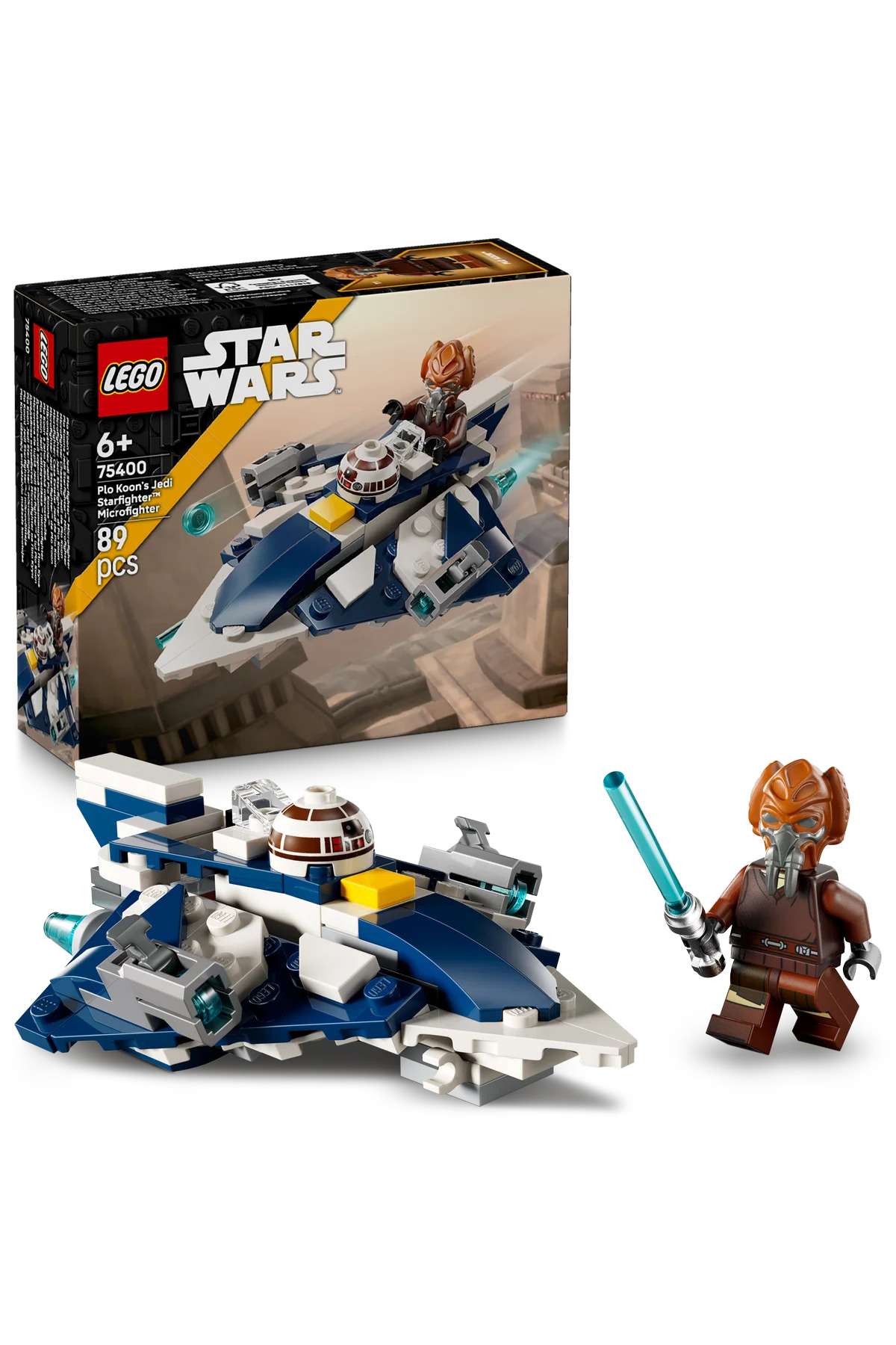 LEGO ® Star Wars: Klon SavaşlarıPlo Koon'un Jedi Starfighter™ Mikro Savaşçısı 75400 - 6+ Oyuncak Seti