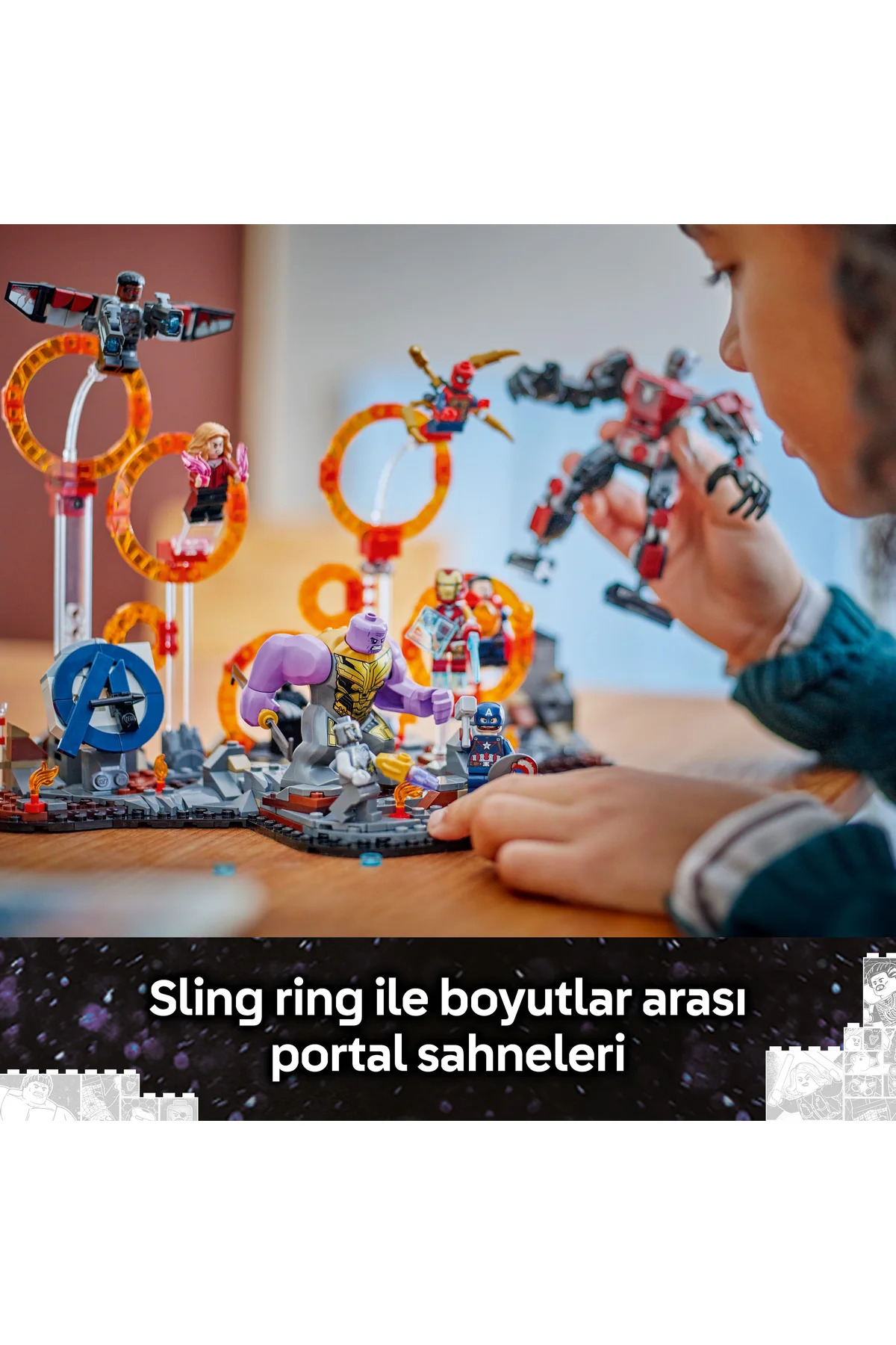 ® ǀ مارول انتقام‌جویان: نبرد نهایی ۷۶۳۲۳ – مجموعه ساختنی خلاقانه برای کودکان ۱۰+ (۶۲۱ قطعه)