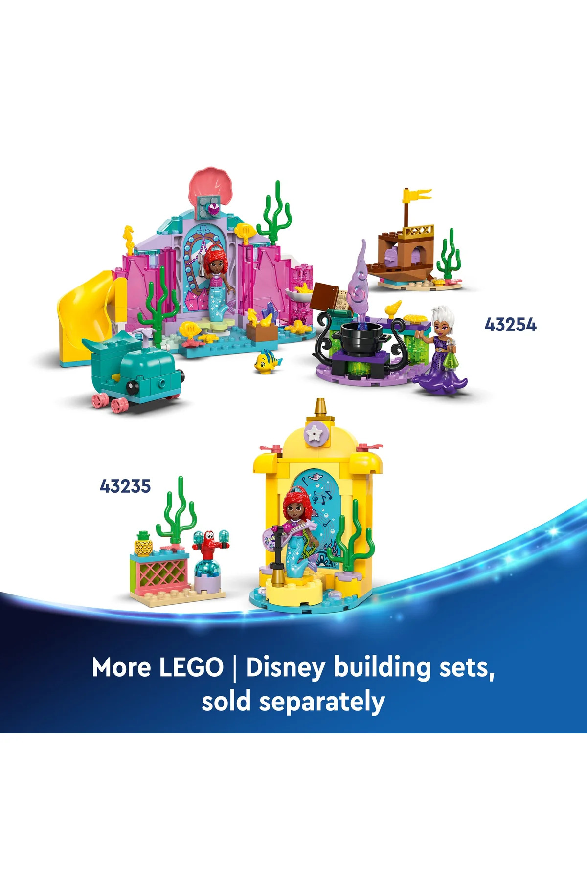 ® ǀ مجموعه ساختنی غار کریستالی پری دریایی دیزنی آریل ۴۳۲۵۴ برای کودکان ۴+ سال (۱۴۱ قطعه)