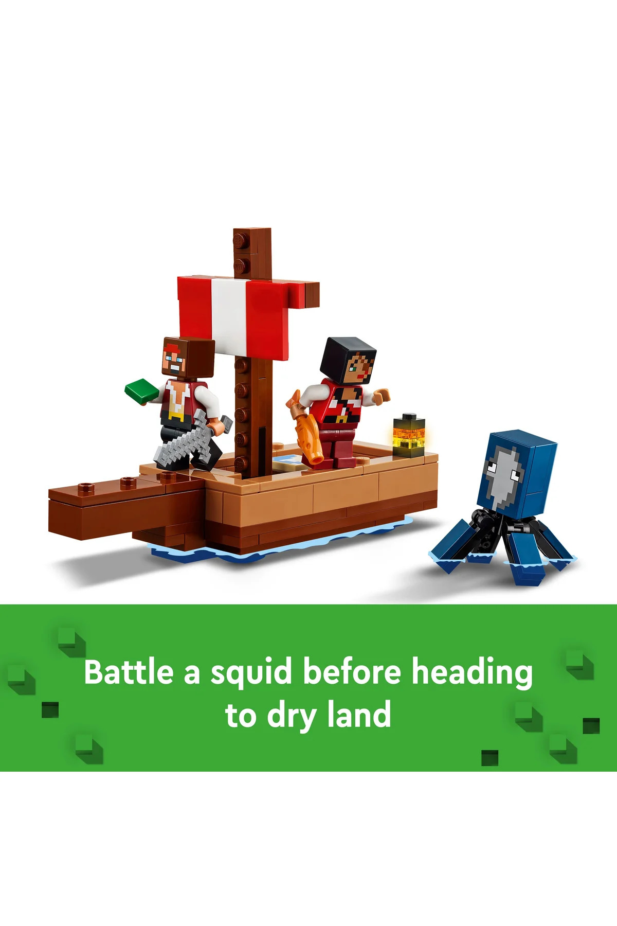 ® ماینکرفت ® سفر با کشتی دزدان دریایی ۲۱۲۵۹ – ست ساختنی خلاقانه برای سنین ۸ سال به بالا (۱۶۶ قطعه)