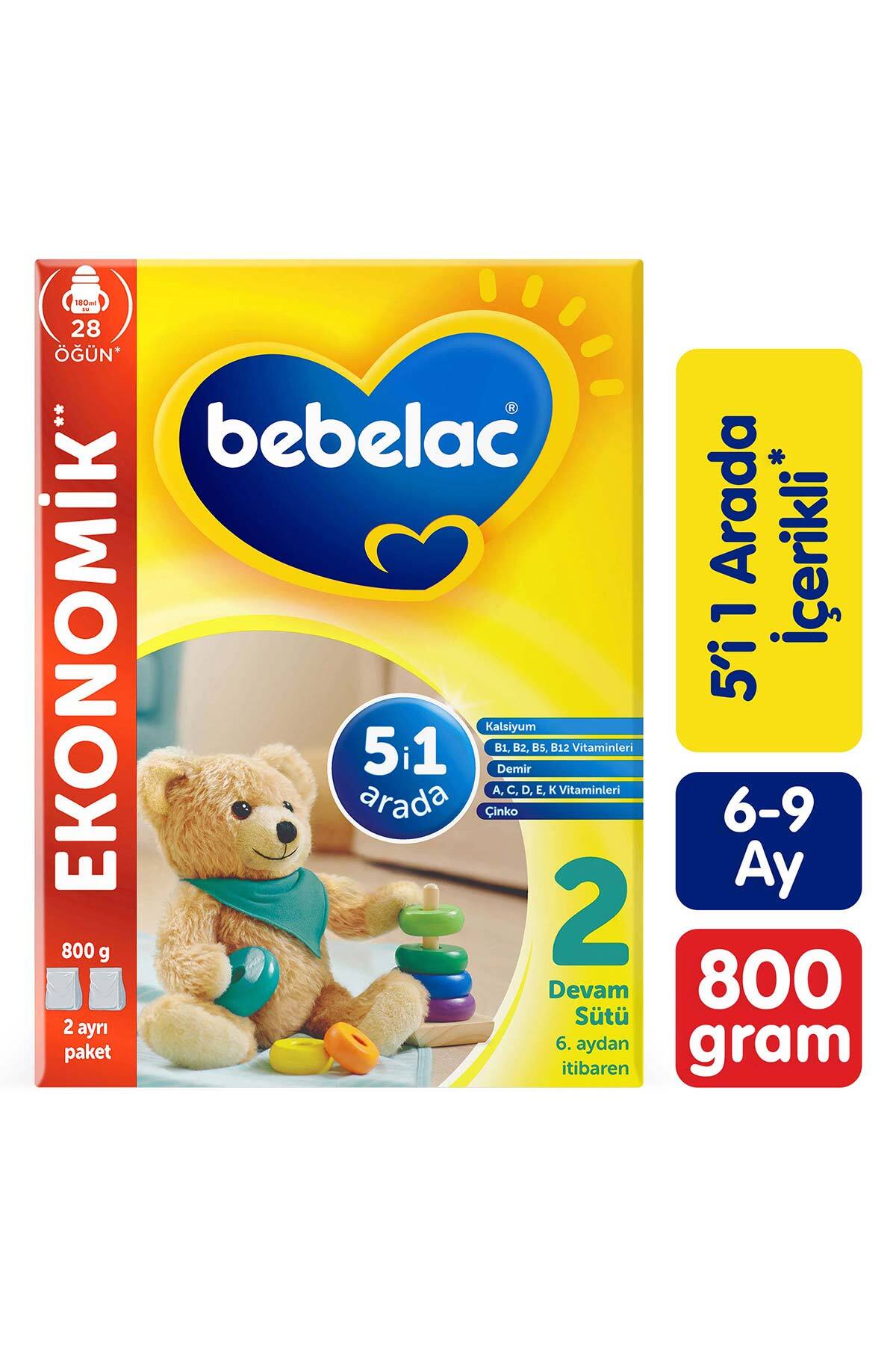 Bebelac 2 Devam Sütü 6-9 Ay 800 Gr