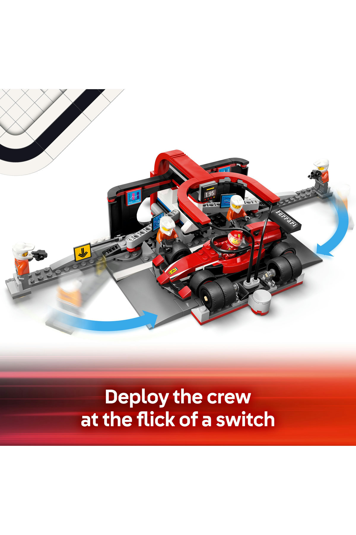 ® سیتی F1 پیت استاپ و تیم پیت با مجموعه مونتاژی ماشین فراری 60443 برای کودکان ۶ سال به بالا (۳۲۲ قطعه)
