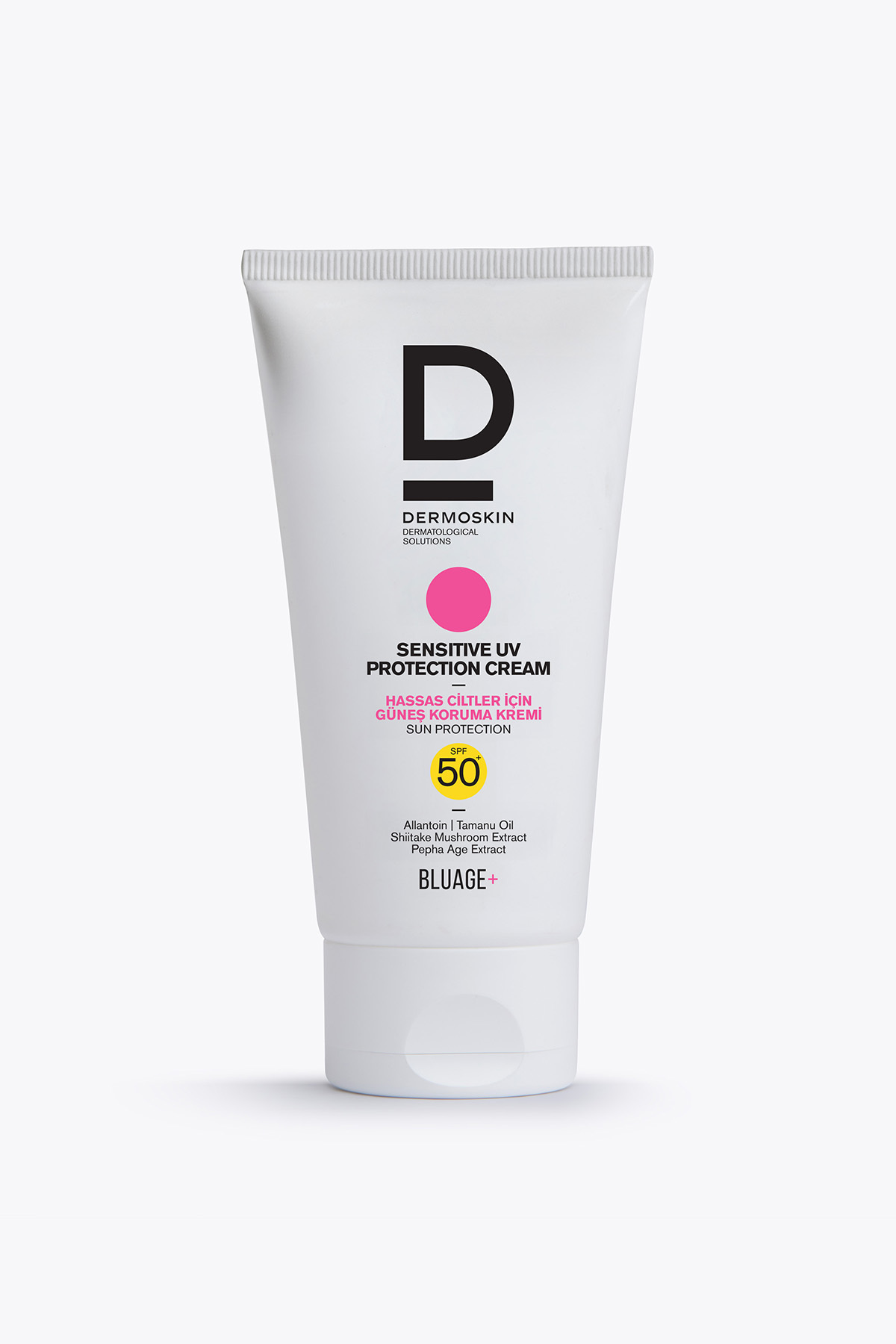 Dermoskin Blueage+Hassas Ciltler İçin Nemlendirici Güneş Koruma Kremi SPF 50+ | UV Koruma | 50 ml