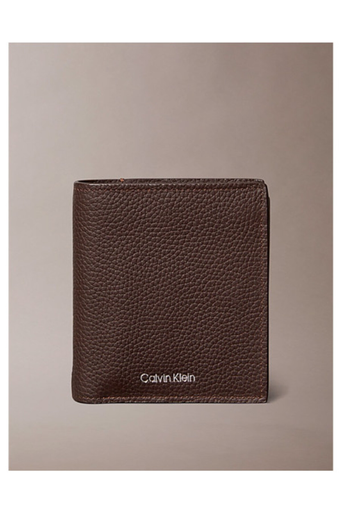 Calvin Klein FOIL EMBOSS SLIM TRIFOLD Z KARTĄ