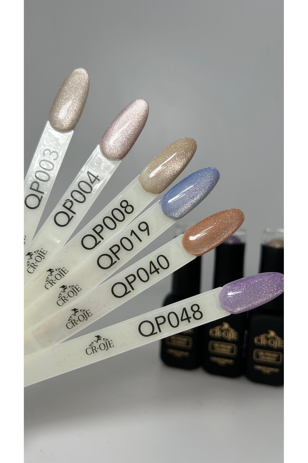 Inci Tanecikli Manyetik Cat Eye / Kedi Gözü- QP019 (12 ML) — رنگارنگ yenicateyeserisi — تصویر 6 از 6