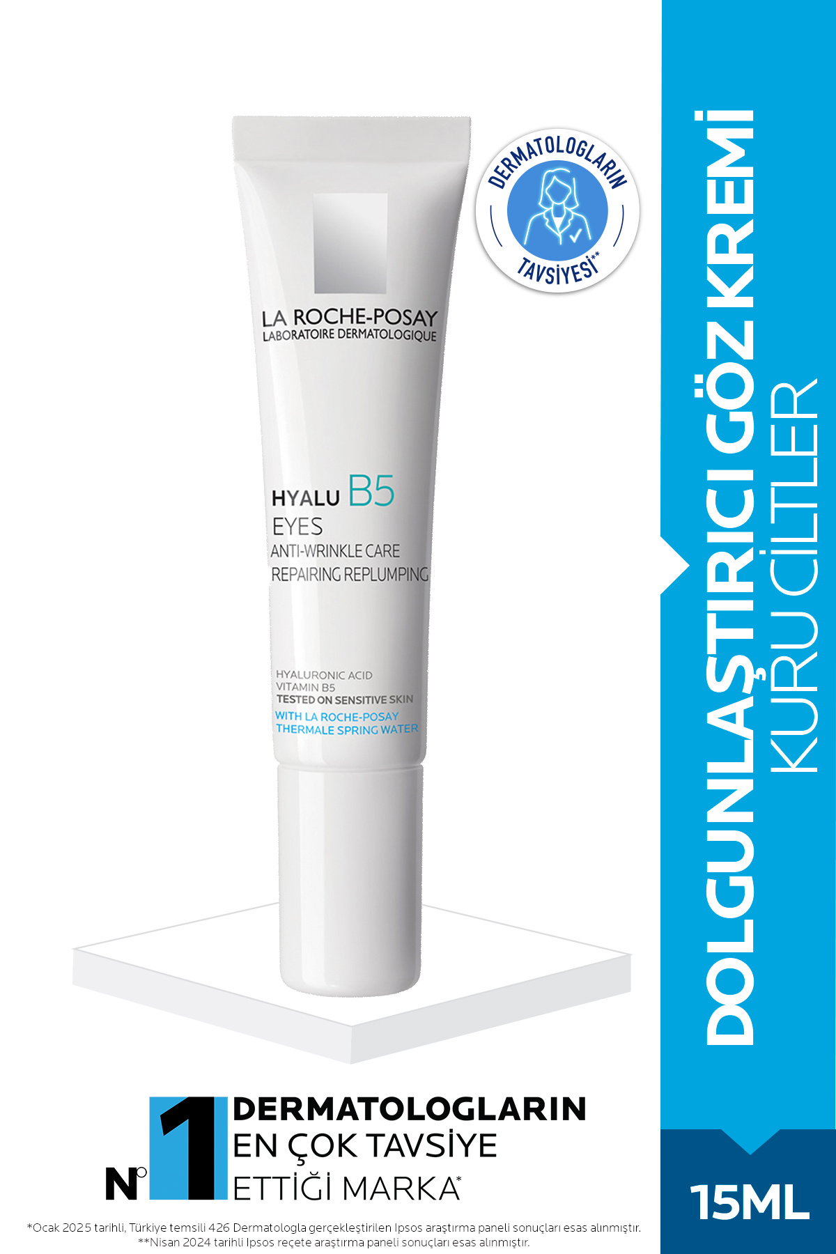 La Roche Posay Hyalu Eyes B5 Dolgunlaştırıcı Göz Kremi- 15ml