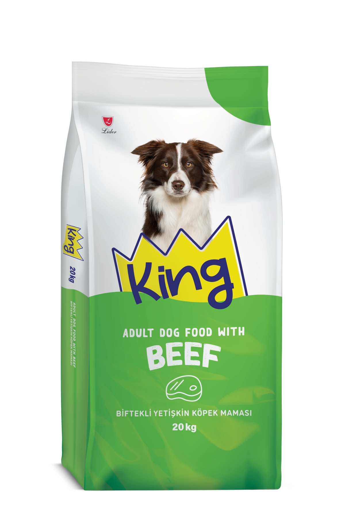 King Adult Biftekli Yetişkin Köpek Maması 20 KG