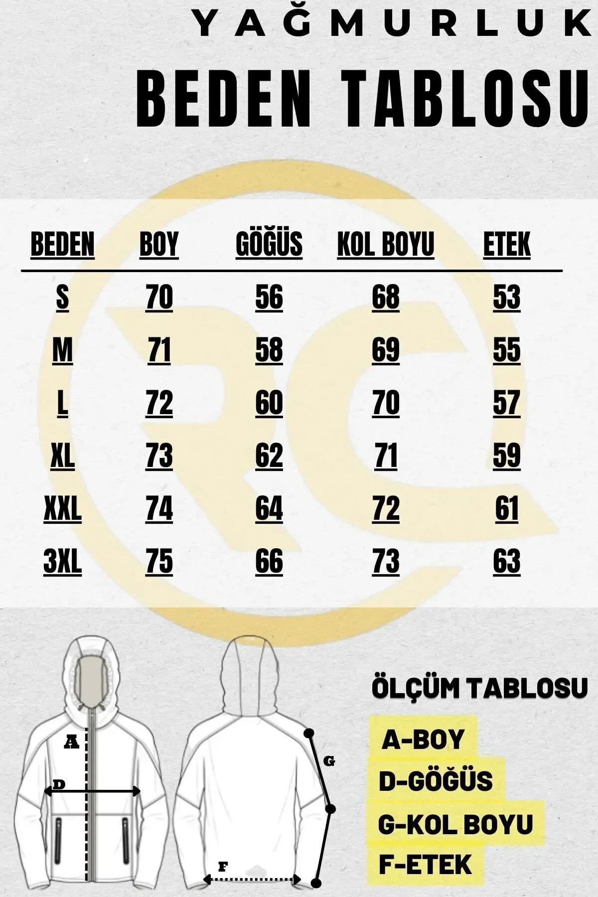 RİVERCLUP  Erkek Siyah Astarlı Kapüşonlu Cepli Yağmurluk - Rüzgarlık Ceket - Görsel 3