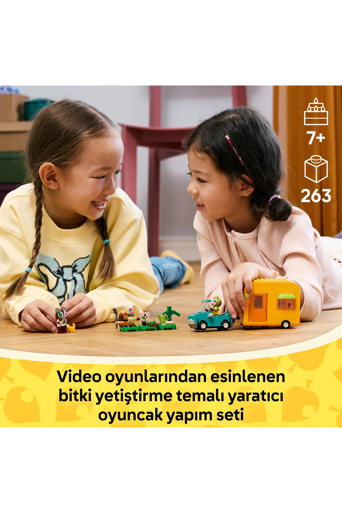 ® Animal Crossing ™ لیف کاروان و فروشگاه باغ ۷۷۰۵۴ - مجموعه ساختوساز اسباببازی خلاقانه برای سنین ۷ سال به بالا (۲۶۳ قطعه)