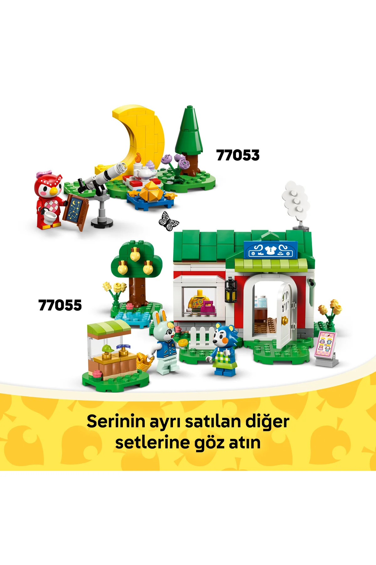 ® Animal Crossing ™ لیف کاروان و فروشگاه باغ ۷۷۰۵۴ - مجموعه ساختوساز اسباببازی خلاقانه برای سنین ۷ سال به بالا (۲۶۳ قطعه)