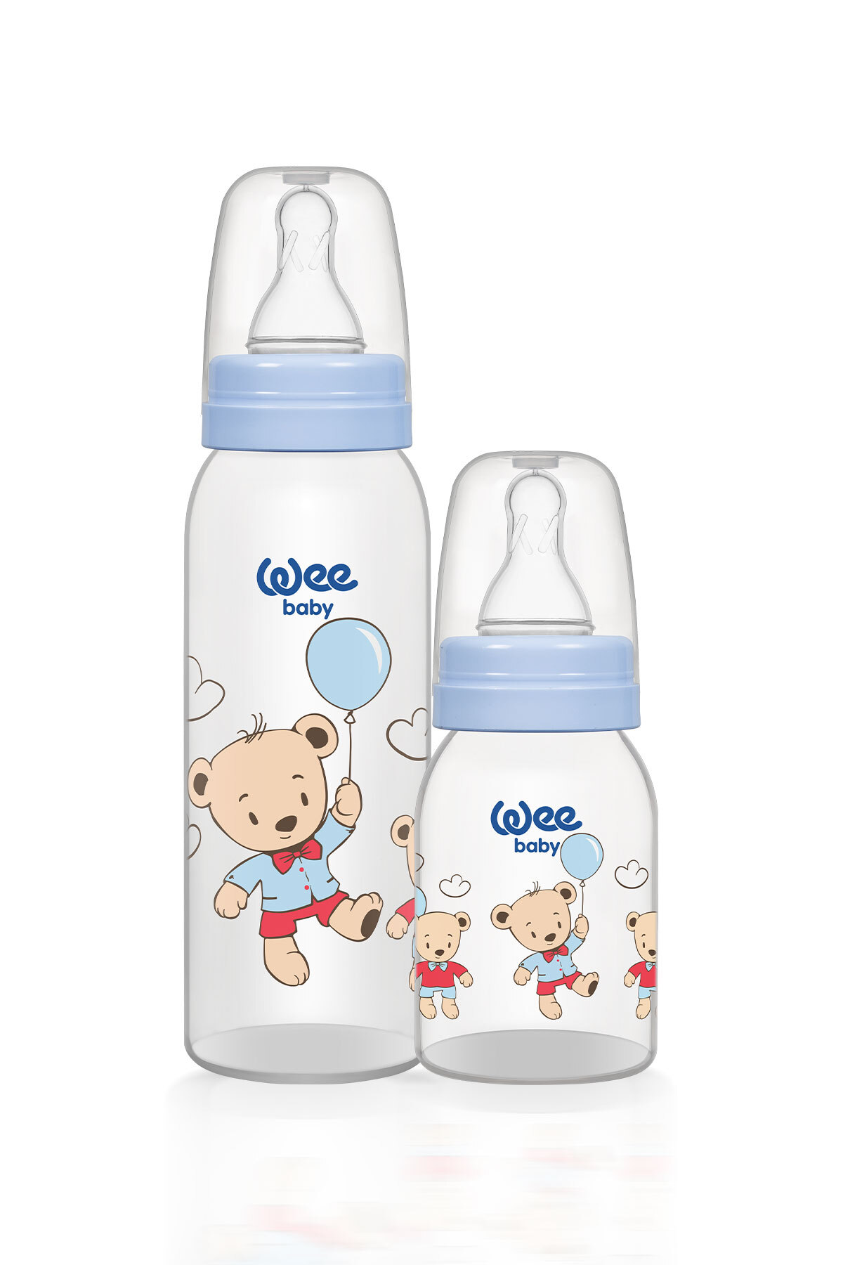 Wee Baby Klasik Biberon Seti 125 ml + 250 ml - Mavi