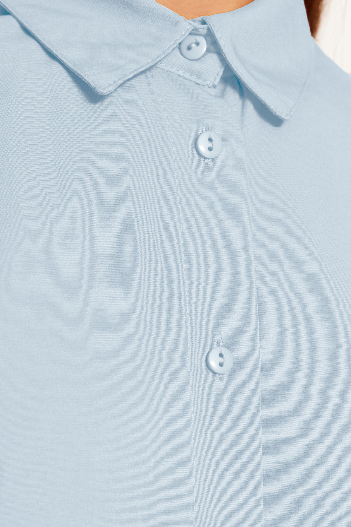 Trendyolmilla  Açık Mavi Pamuklu Oversize Geniş Kalıp Dokuma Gömlek TWOSS22GO0669 - Görsel 7