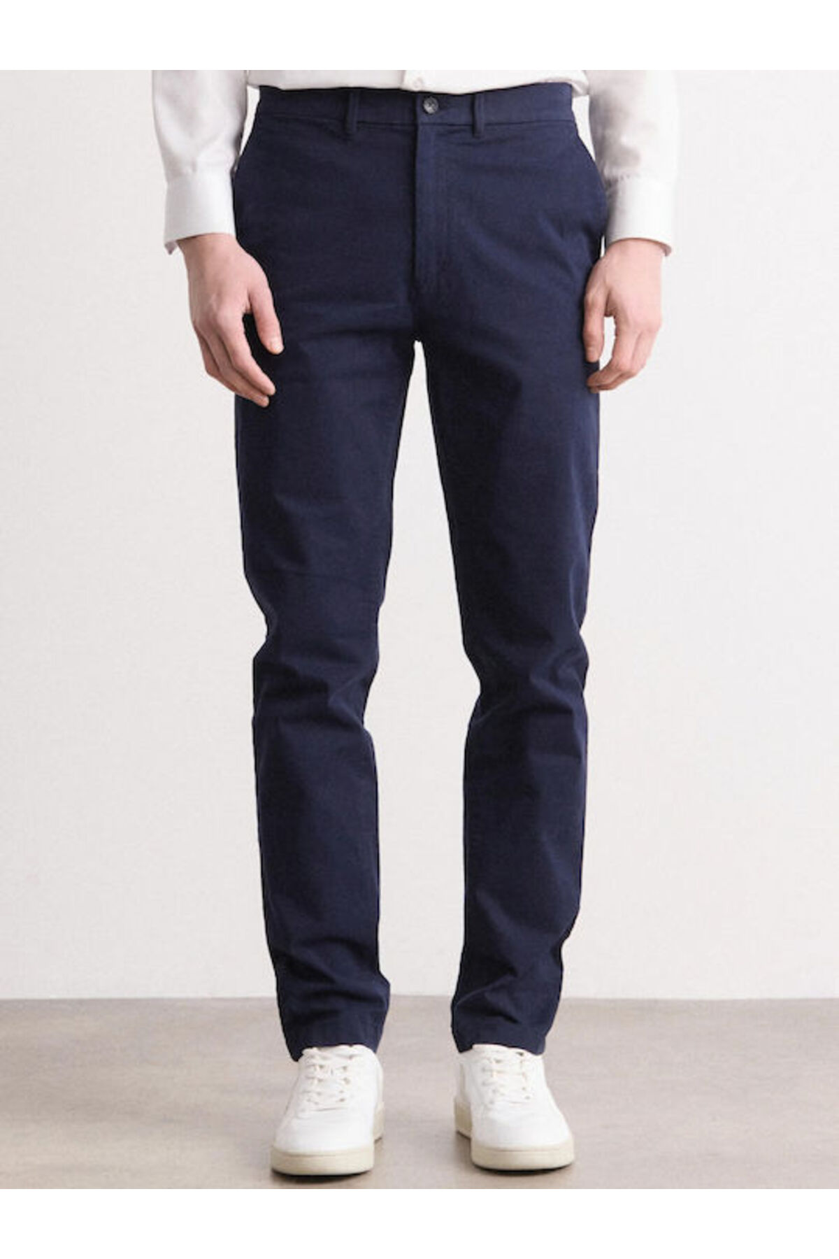 کلوین کلاین شلوار اسلیم چینو طرح پنبه‌ای سیگنچر