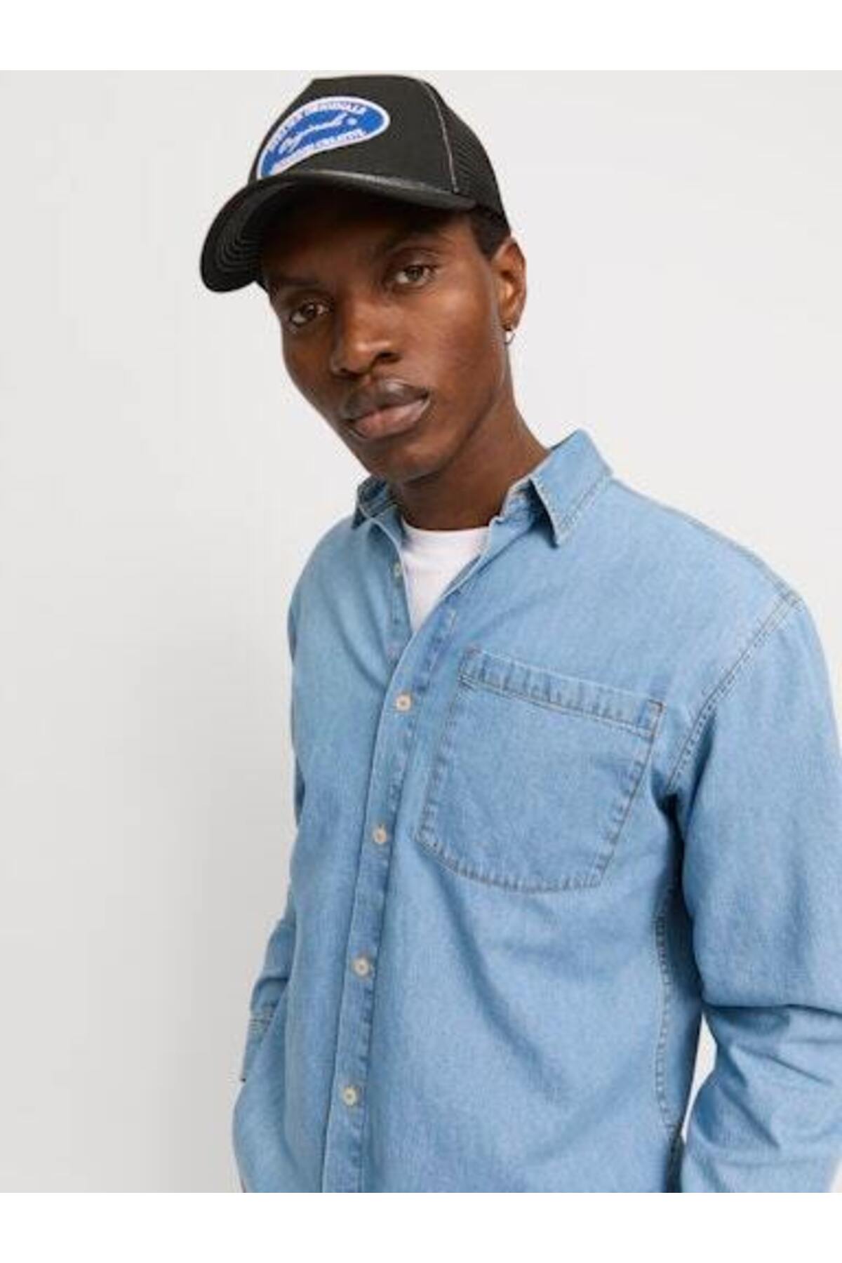 پیراهن جین فیت ریلکس جک اند جونز پیراهن Jack & Jones