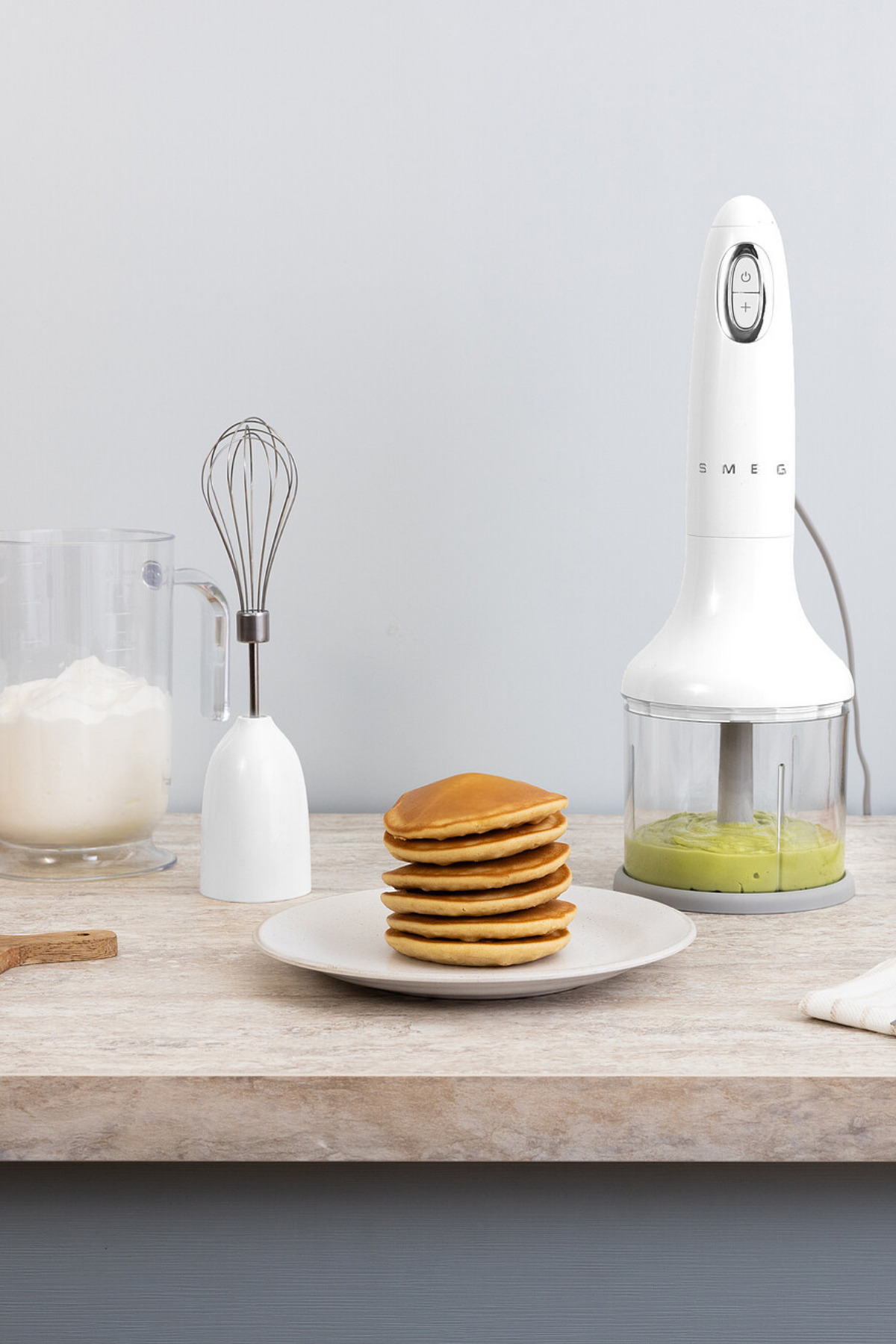 SMEG 50's Style Retro Beyaz Blender Seti HBF03WHEU