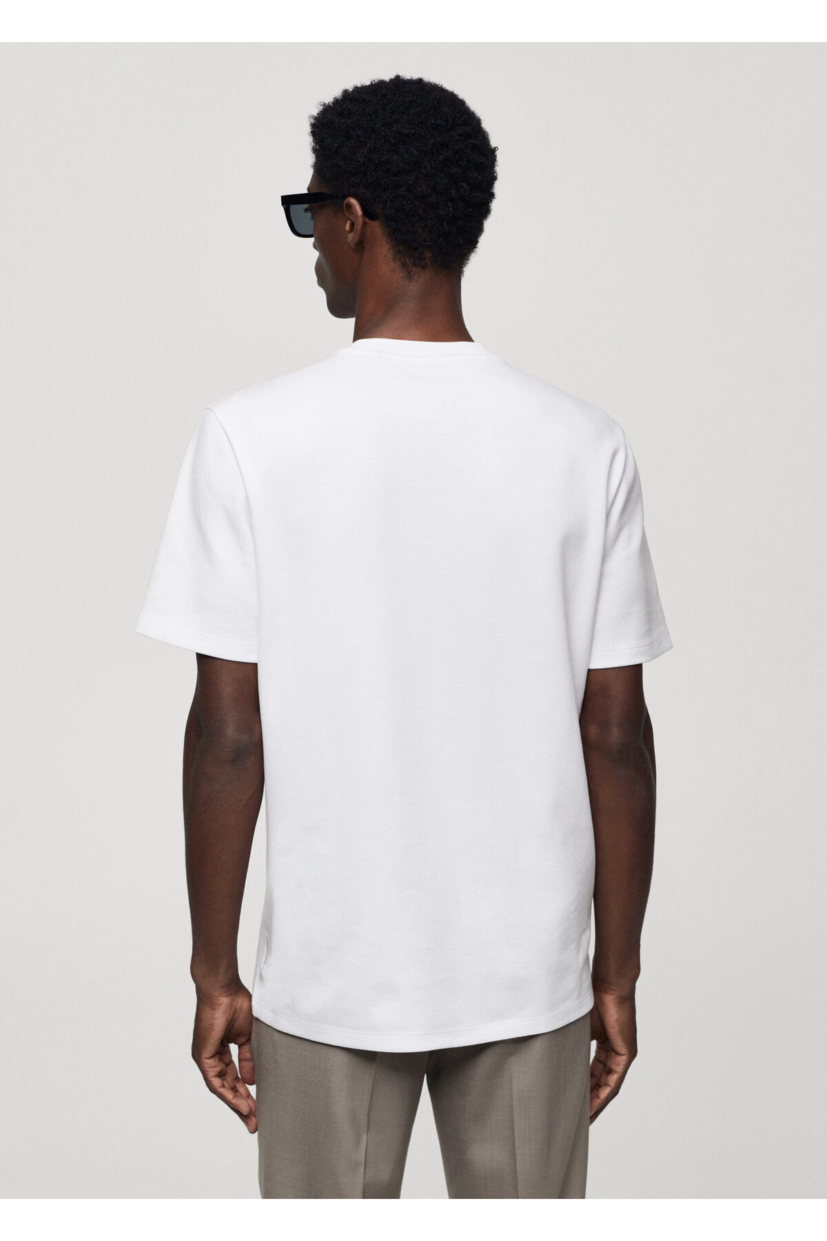 تیشرت مردانه سفید منگو | 77056001 اورجینال - تصویر 7
