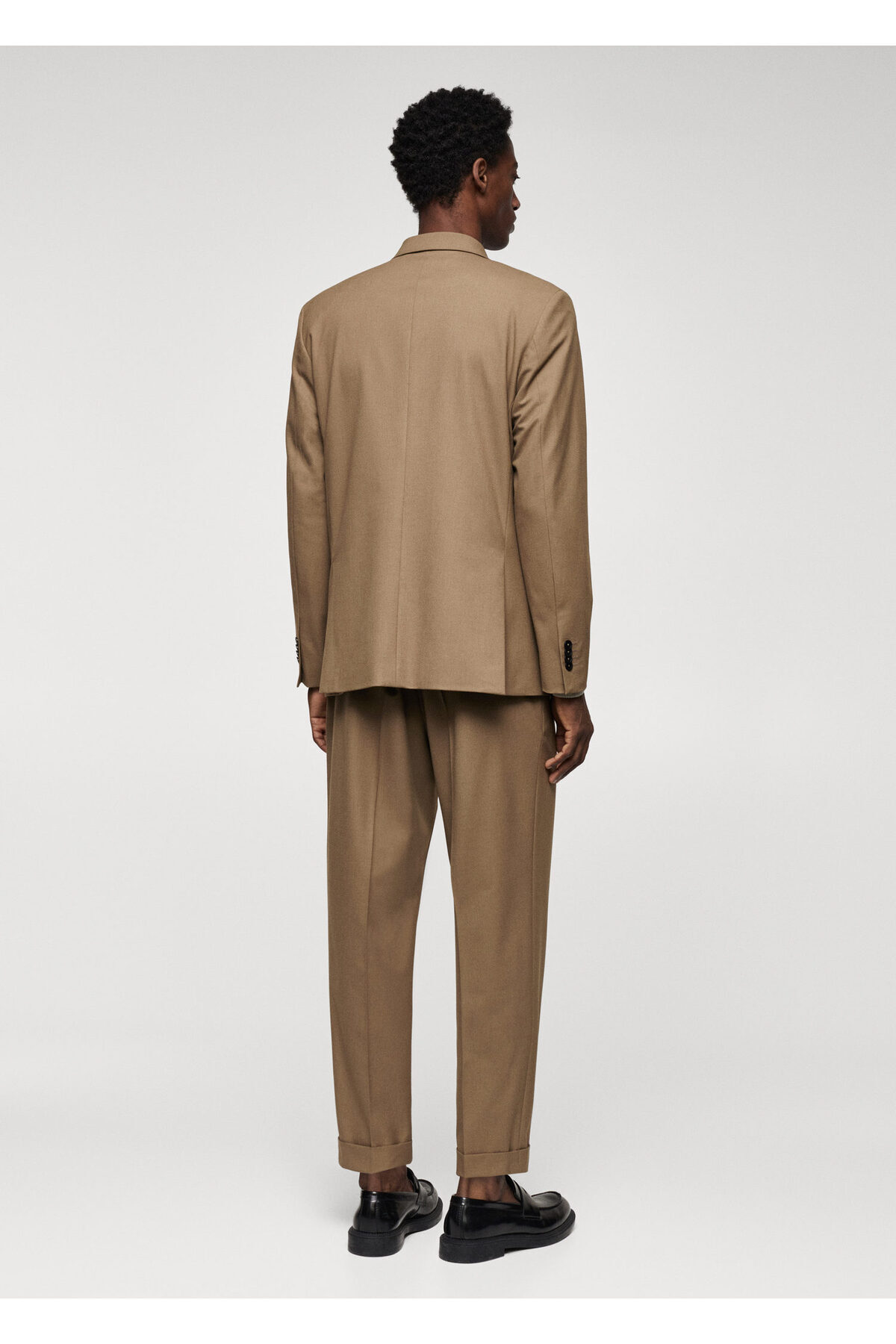 ژاکت مردانه قهوه ای منگو | 47034385 اورجینال - تصویر 8