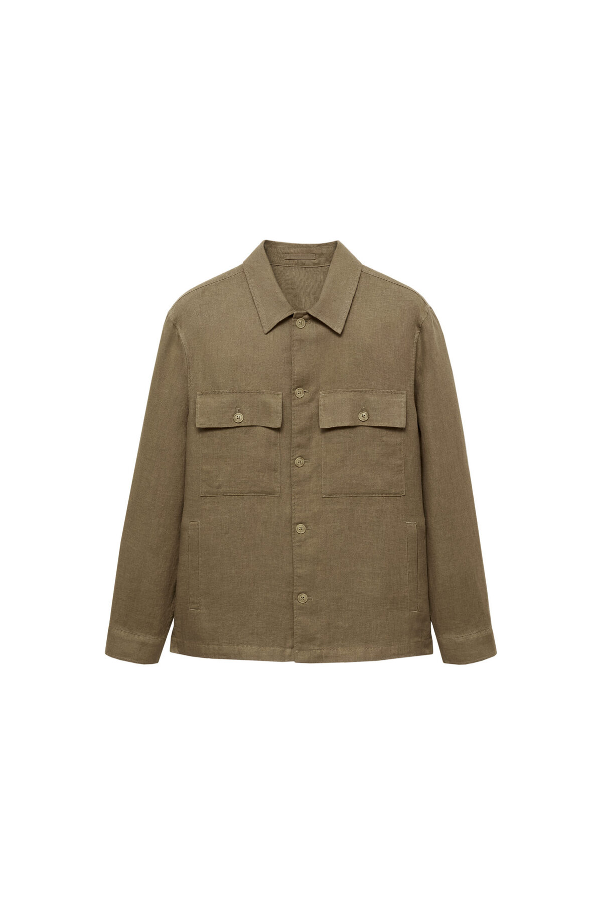 کت MANGO اورجینال مردانه برند مانگو 77010568 KHAKI Men's Jacket 77010568 - تصویر 2