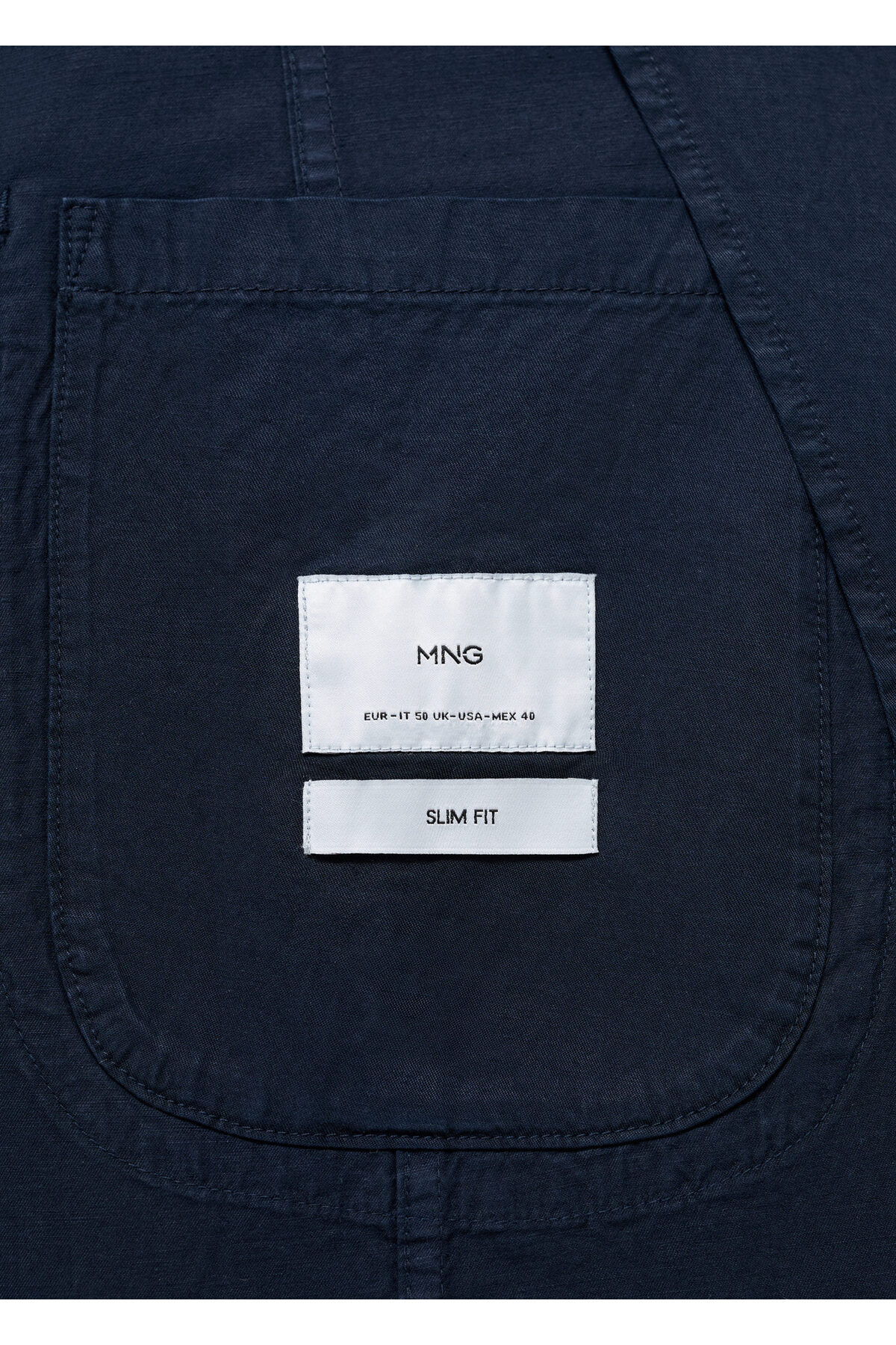 ژاکت مردانه آبی سرمه ای منگو | 77010575 اورجینال - تصویر 3