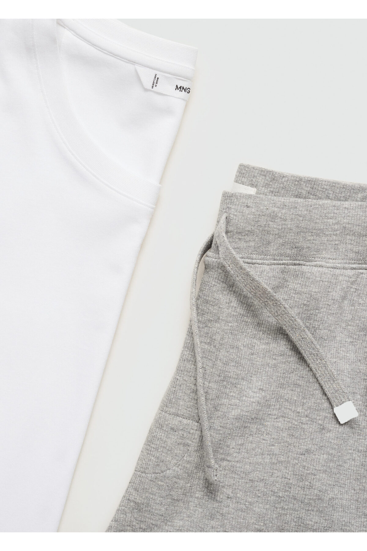 ست پیژامه و لباس خواب MANGO اورجینال مردانه برند مانگو 77050592 White Men's Pajama Set 77050592 - تصویر 5