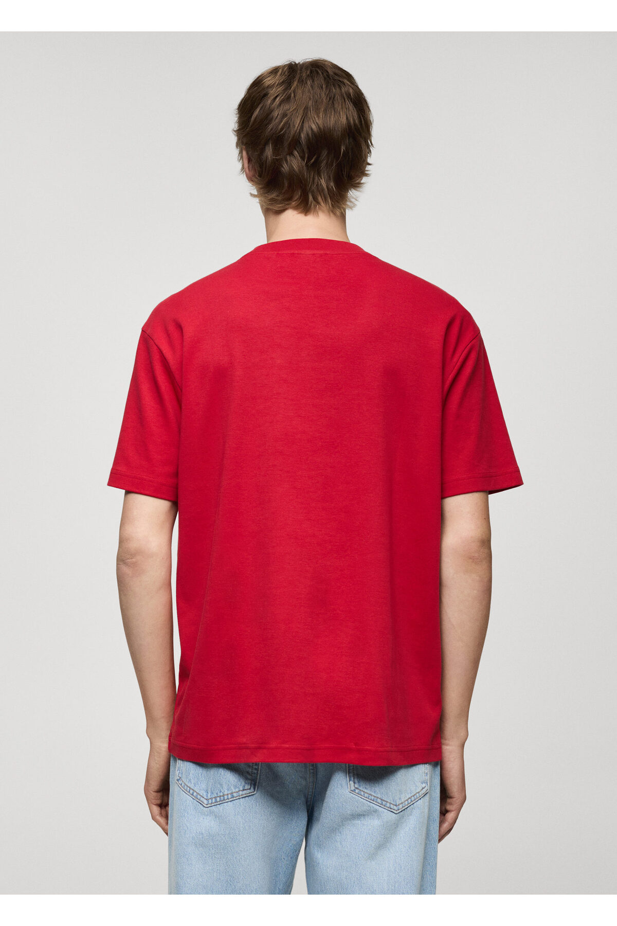 تیشرت مردانه قرمز منگو | 77074450 اورجینال - تصویر 7