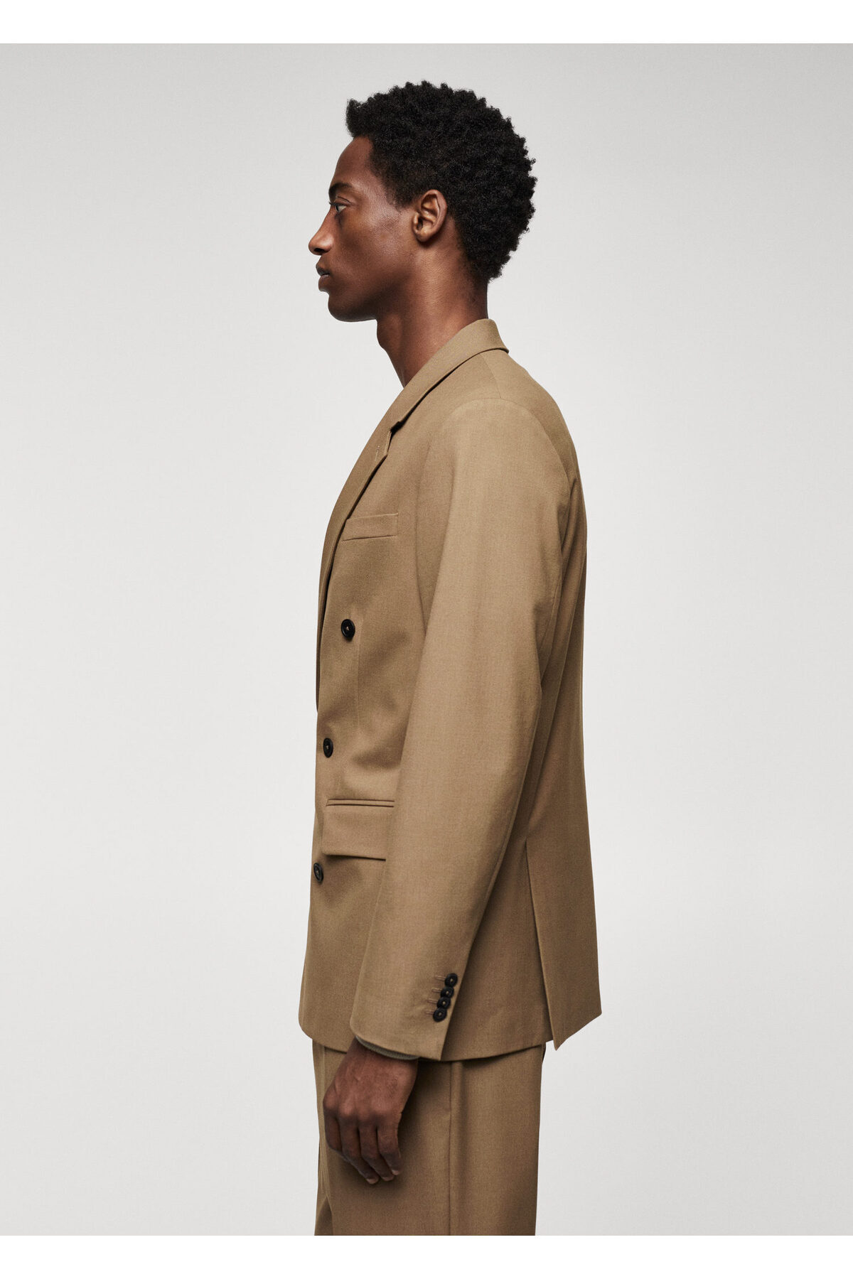 ژاکت مردانه قهوه ای منگو | 47034385 اورجینال - تصویر 6