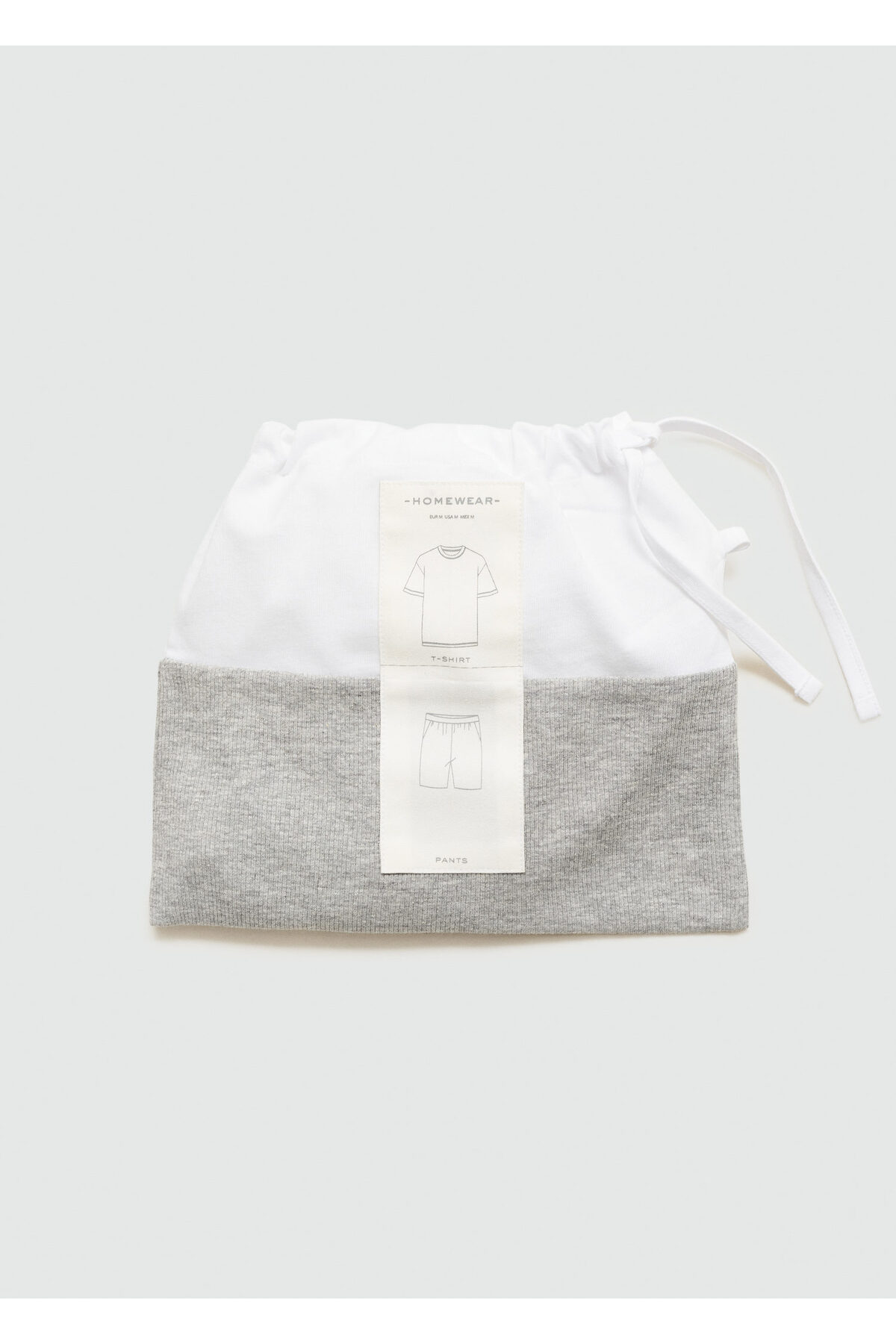 ست پیژامه و لباس خواب MANGO اورجینال مردانه برند مانگو 77050592 White Men's Pajama Set 77050592 - تصویر 3