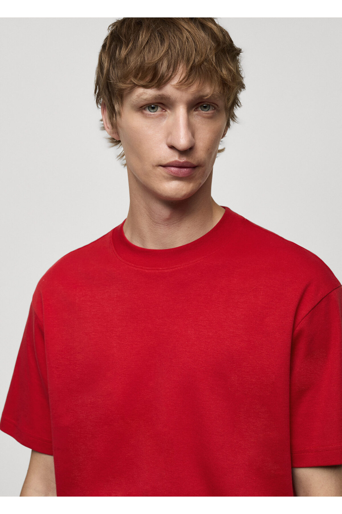 تیشرت مردانه قرمز منگو | 77074450 اورجینال - تصویر 4
