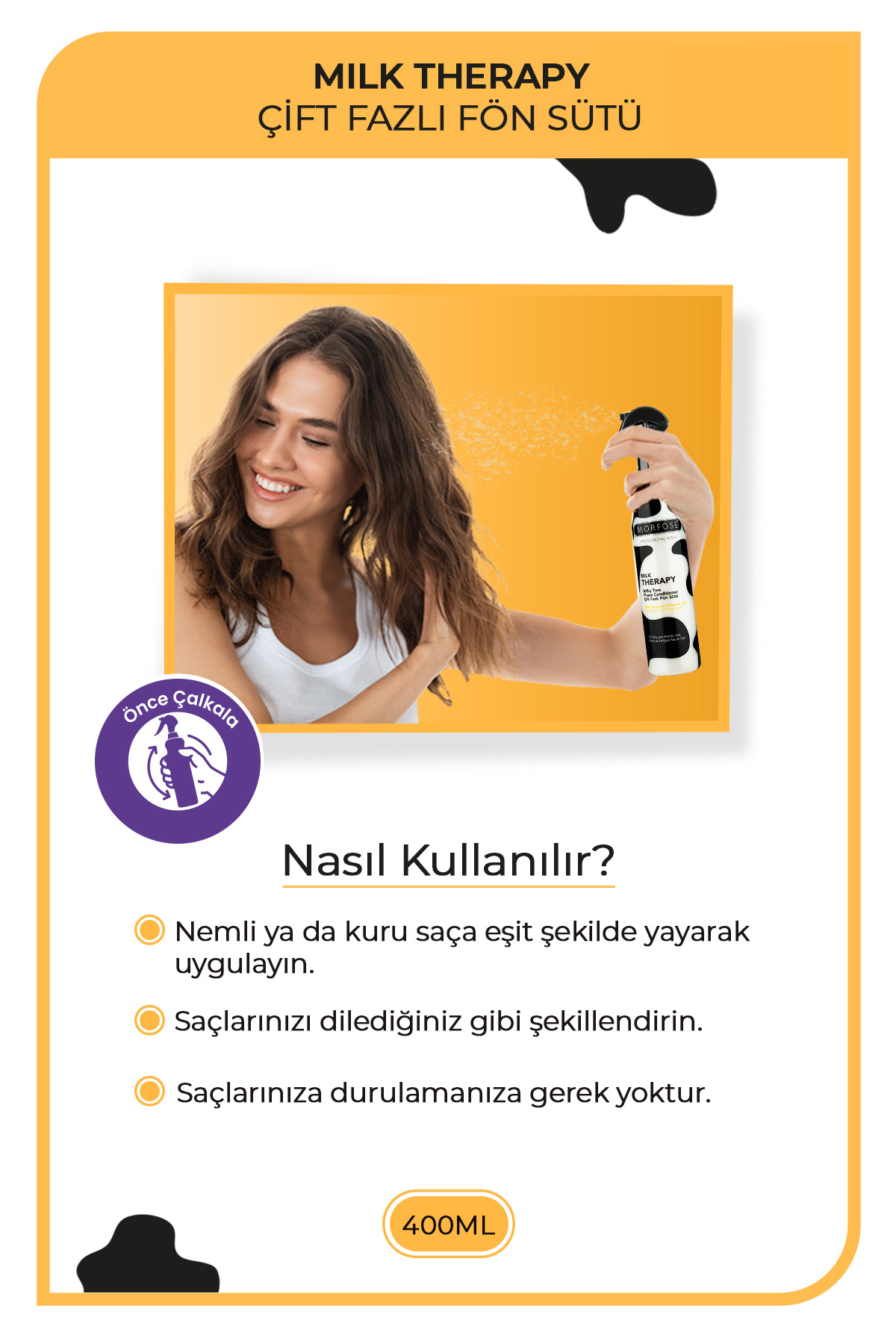 اسپری مو   Morfose | 8.68068E+12 اورجینال - تصویر 4