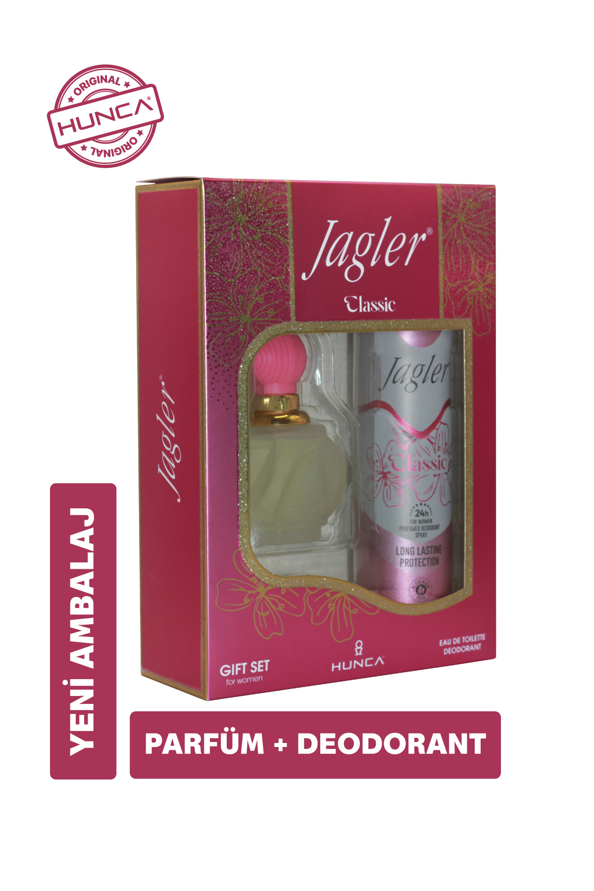 Jagler Classic Kadın Parfüm Seti ( Parfüm Edt 60 ml + Deodorant 150 ml )