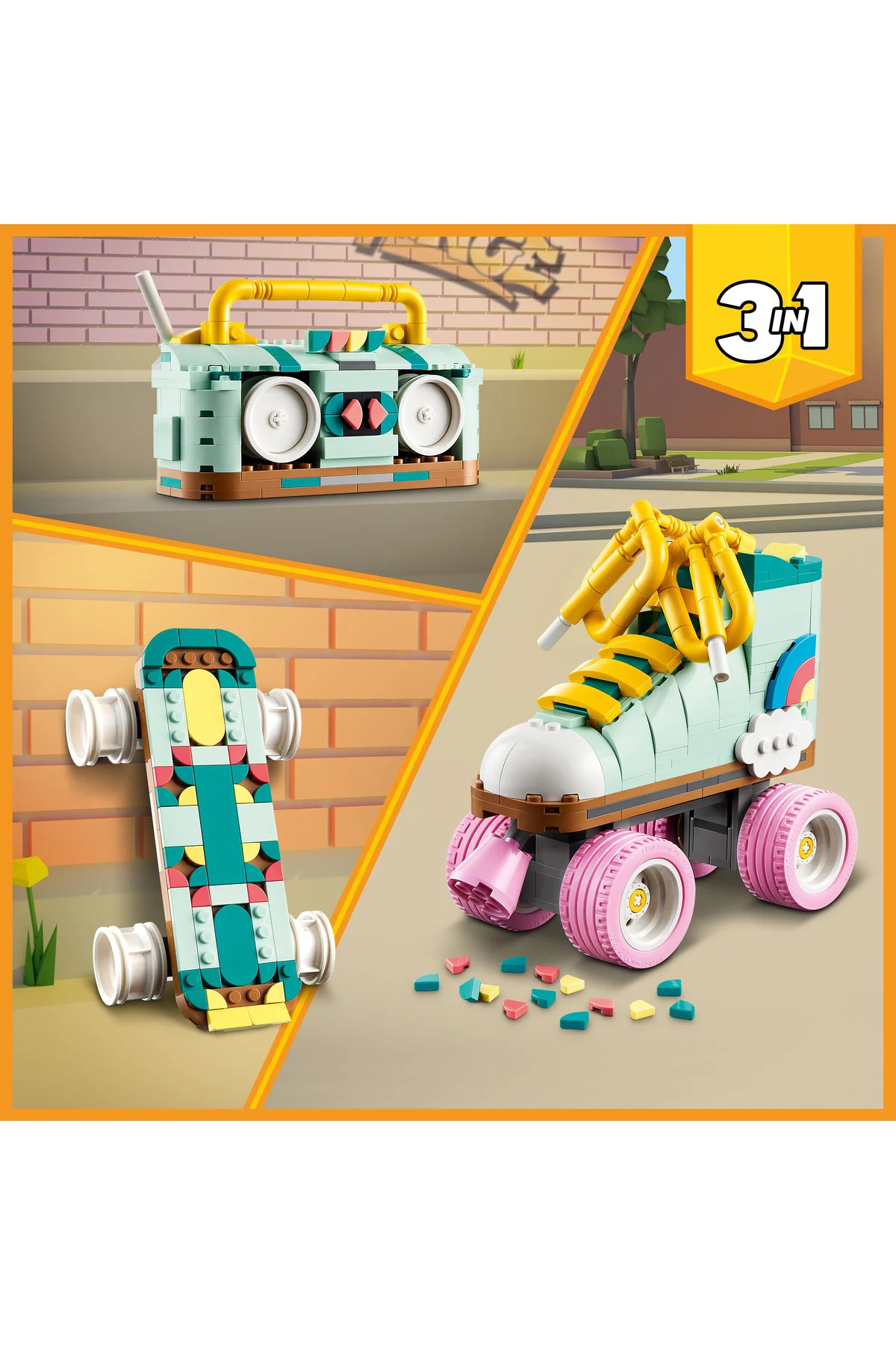 ® کریتور رترولر اسکیت ۳ در ۱ اسباب‌بازی ۳۱۱۴۸