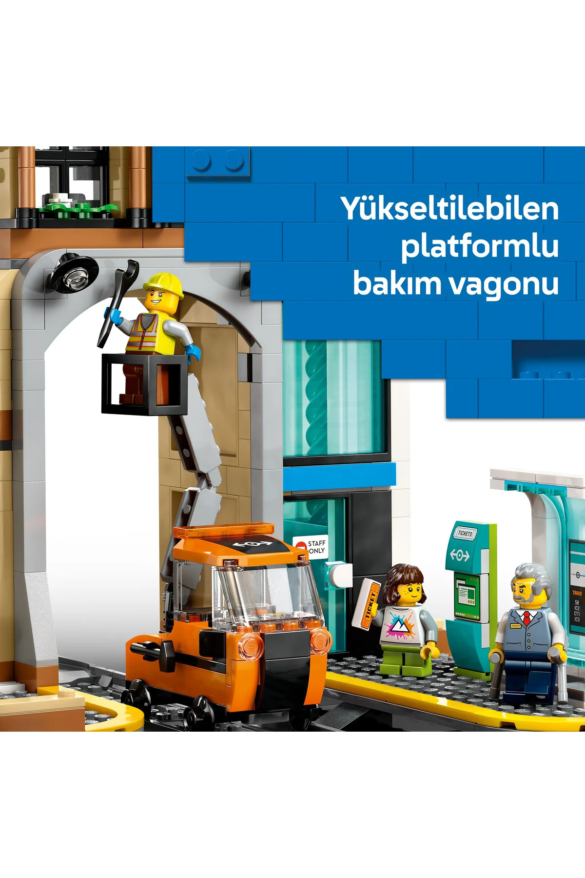 ® ایستگاه قطار مرکز شهر ۶۰۴۶۹ - مجموعه ساختنی اسباببازی خلاقانه برای کودکان ۷ سال به بالا (۷۵۲ قطعه)