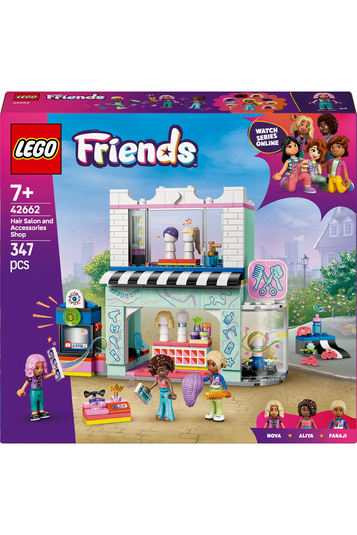 مجموعه ساختنی سالن مو و لوازم جانبی فرندز ®، ۴۲۶۶۲، برای کودکان ۷ سال به بالا (۳۴۷ قطعه)