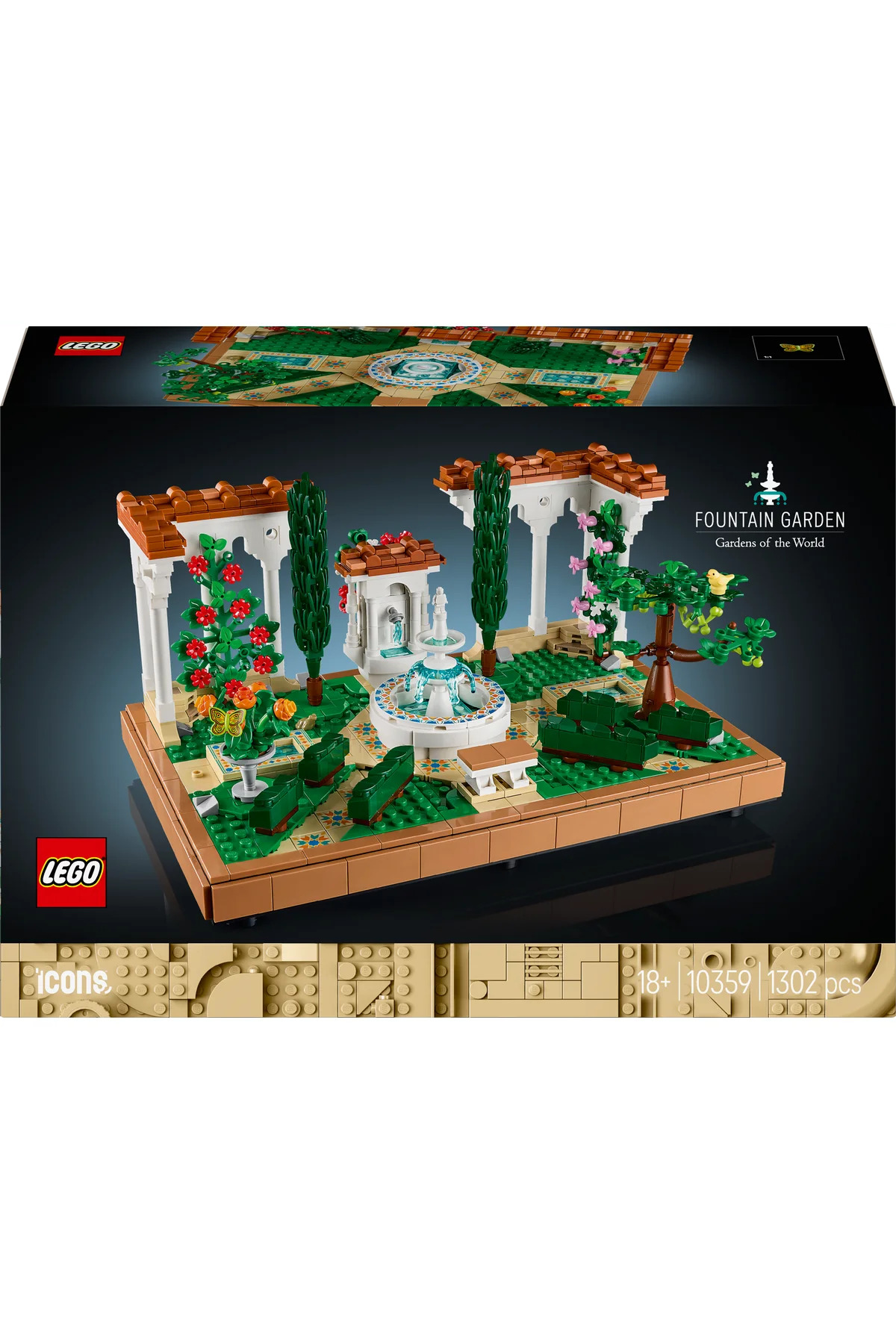 ® آیکونز فانتین گاردن هوم دکور مجموعه ساختنی ۱۰۳۵۹ برای بزرگسالان (۱,۳۰۲ قطعه)