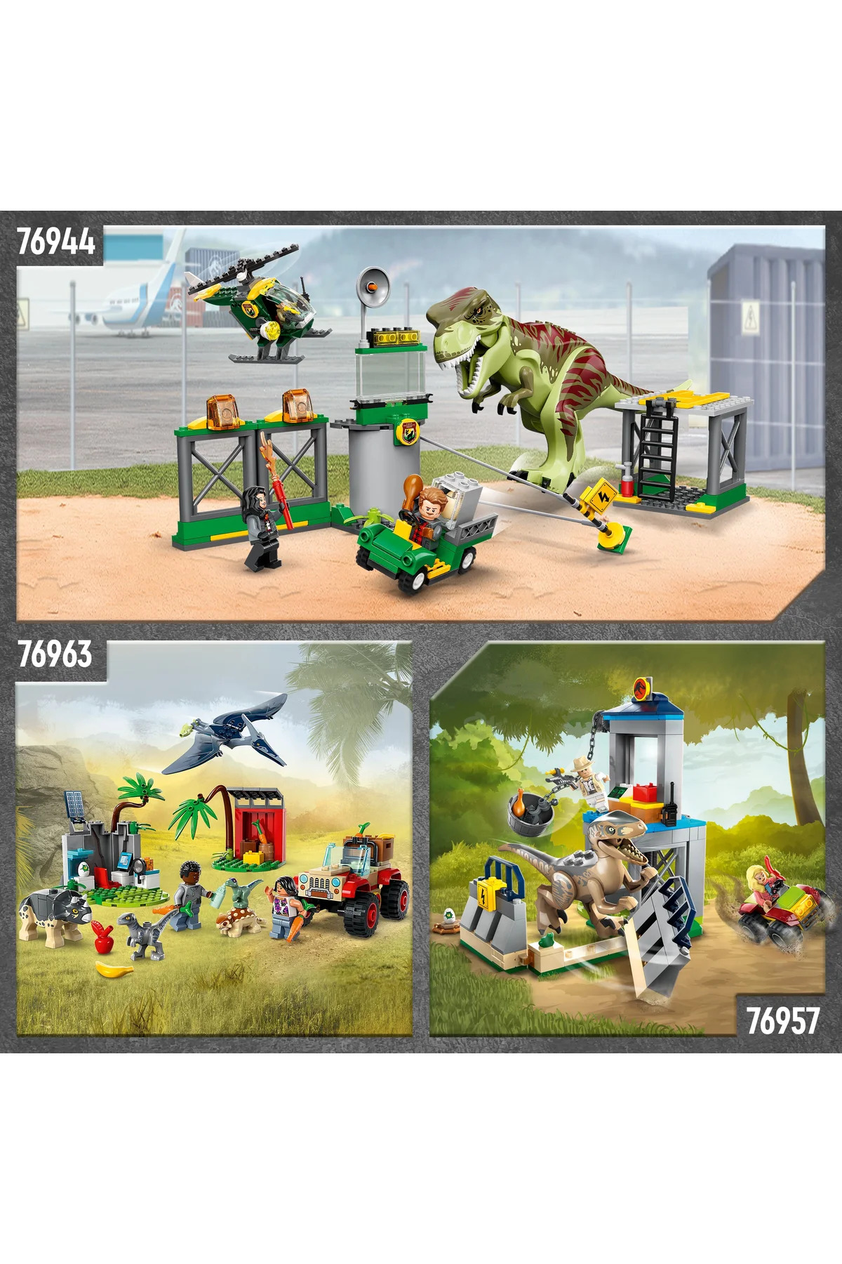 مرکز نجات تولهدایناسورها جراسک ورلد – مجموعه ساختوساز برای سنین ۴ سال به بالا (۱۳۹ قطعه)