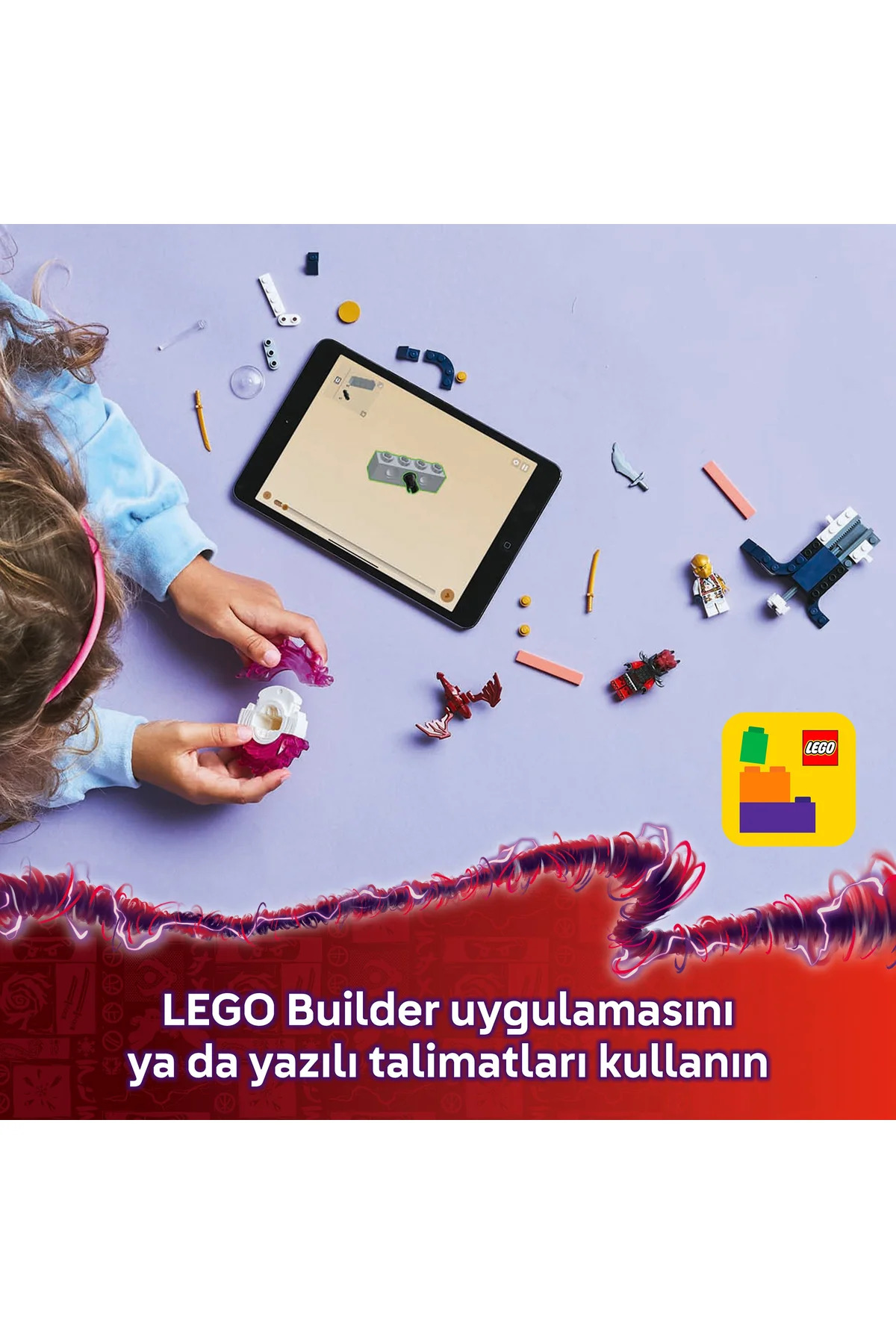 ® NINJAGO® سِت اسباببازی اکشن اسپینجیتسو چرخان اژدهای سُرا ۷۱۸۲۴