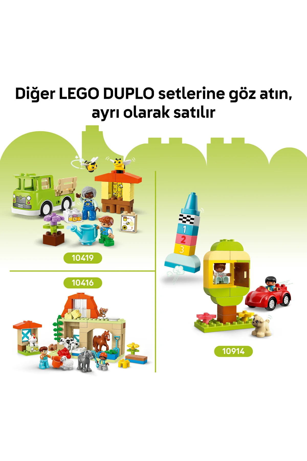 ® DUPLO مجموعه ساختنی باغ و گل خلاقانه و قابل‌چیده‌شدنی ۱۰۴۴۴ برای کودکان ۲+ ساله (۴۵ قطعه)